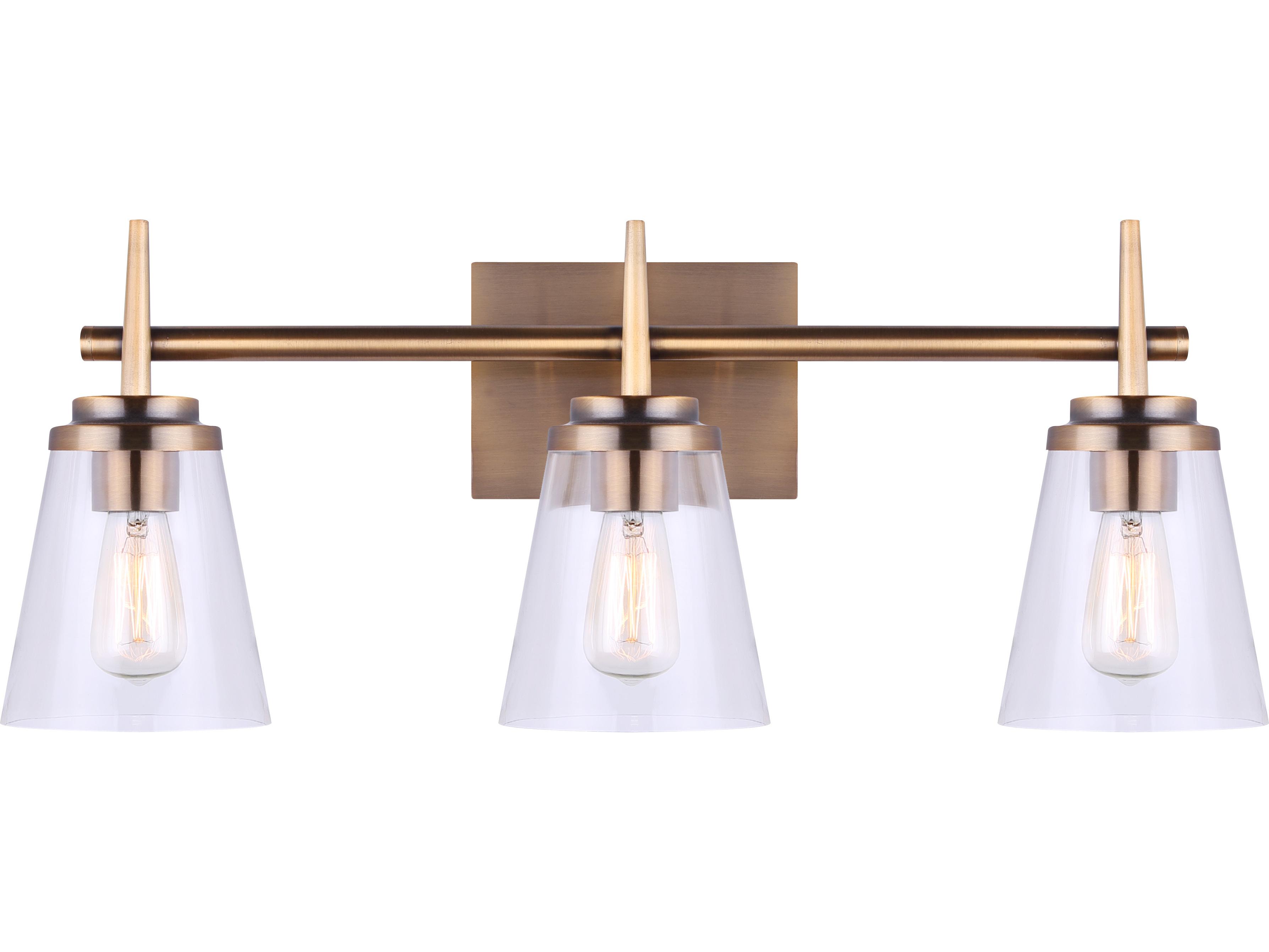 Canarm Perla 3 -light Gold Vanity Light