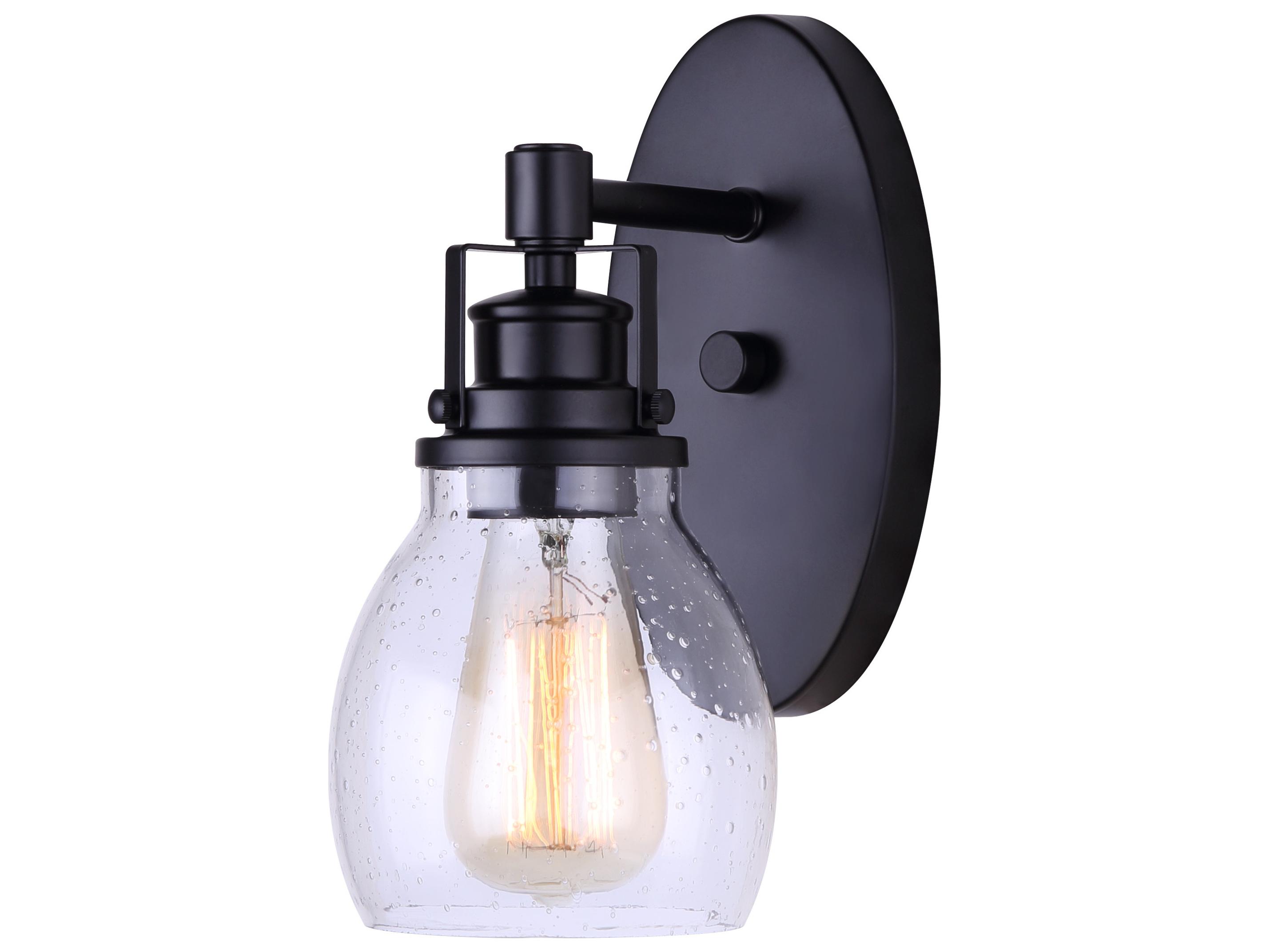 Canarm Carson 1 -light Black Vanity Light