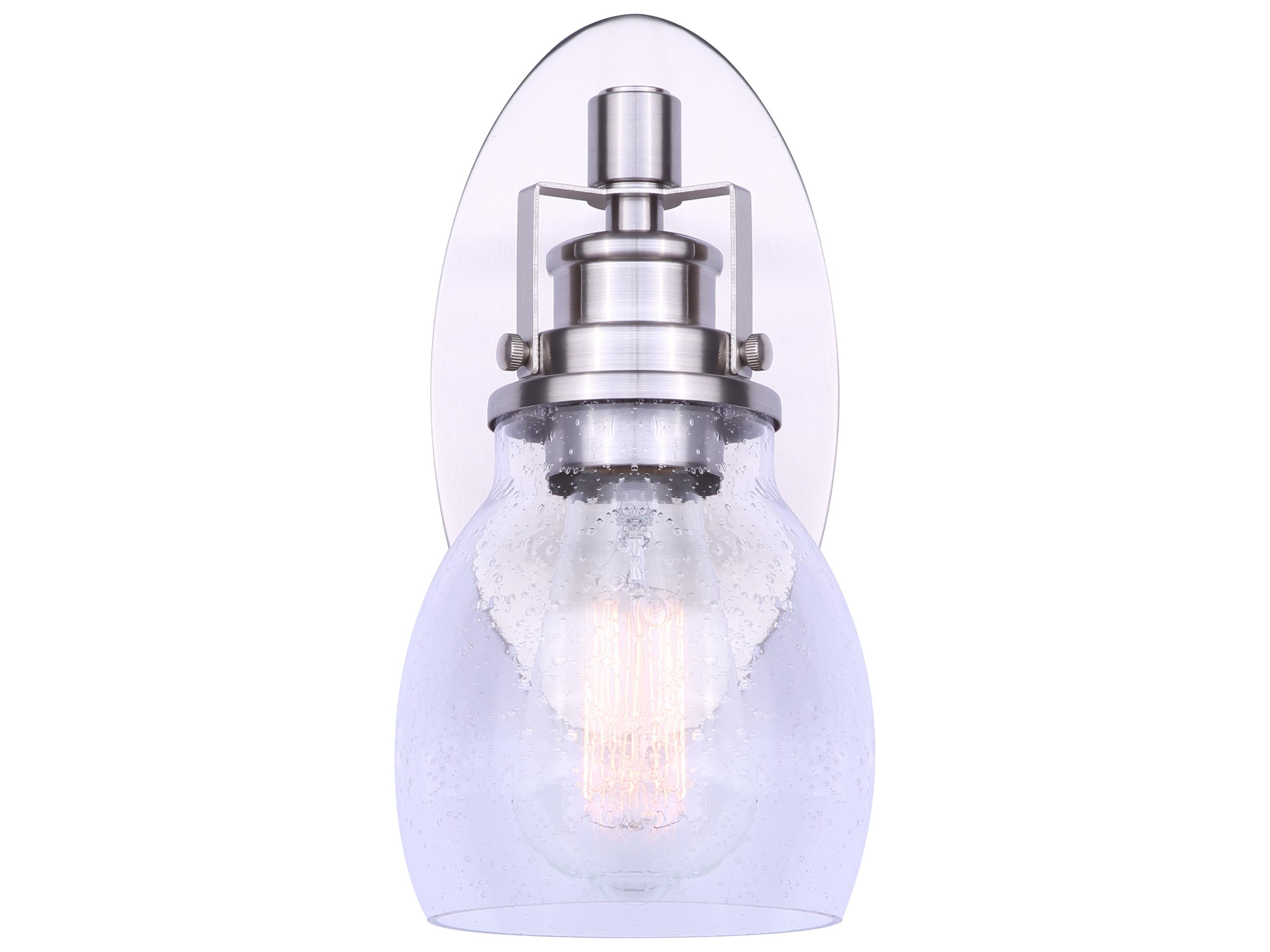 Canarm Carson 1 -light Nickel Vanity Light
