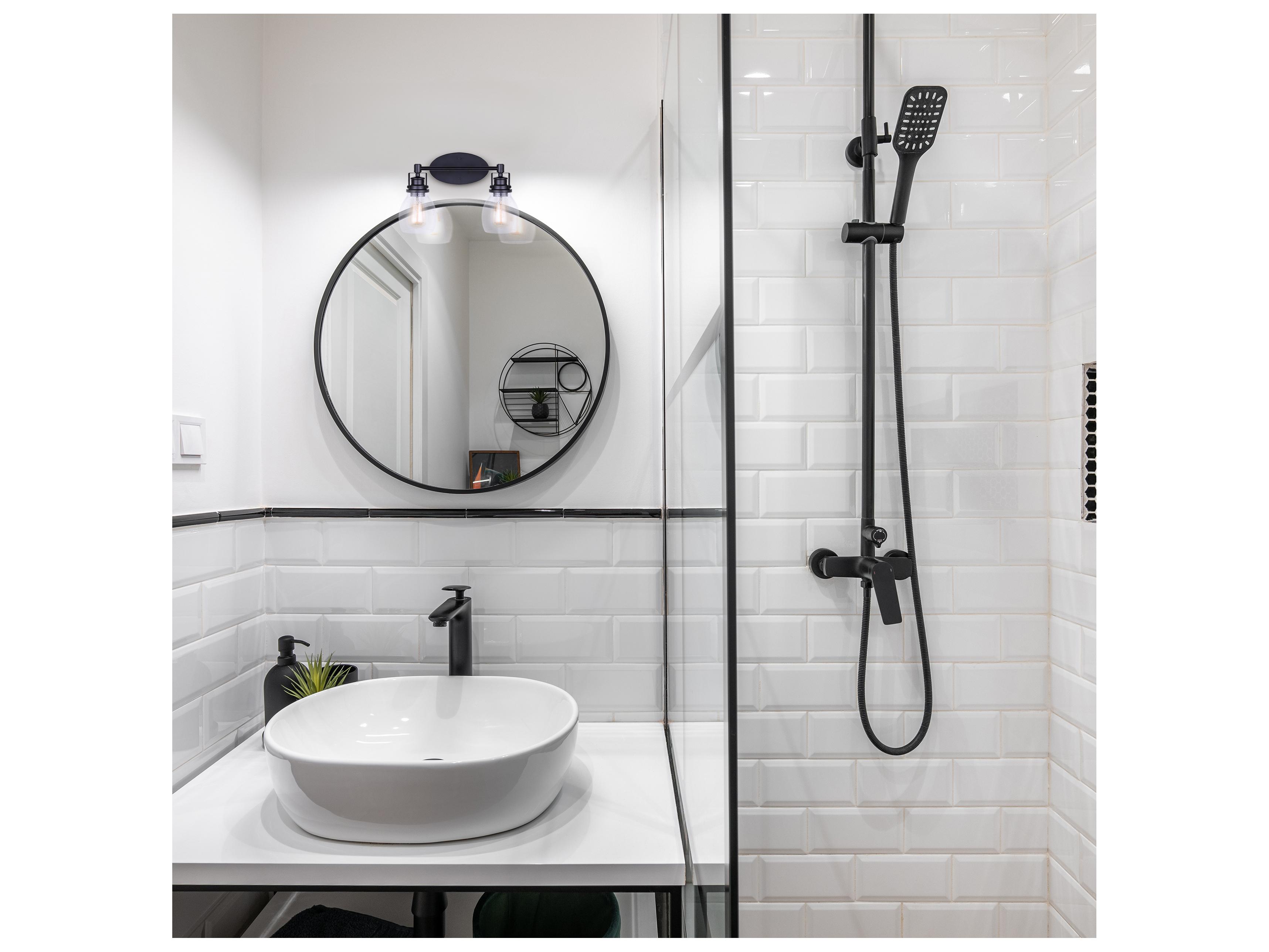 Canarm Carson 2 -light Black Vanity Light