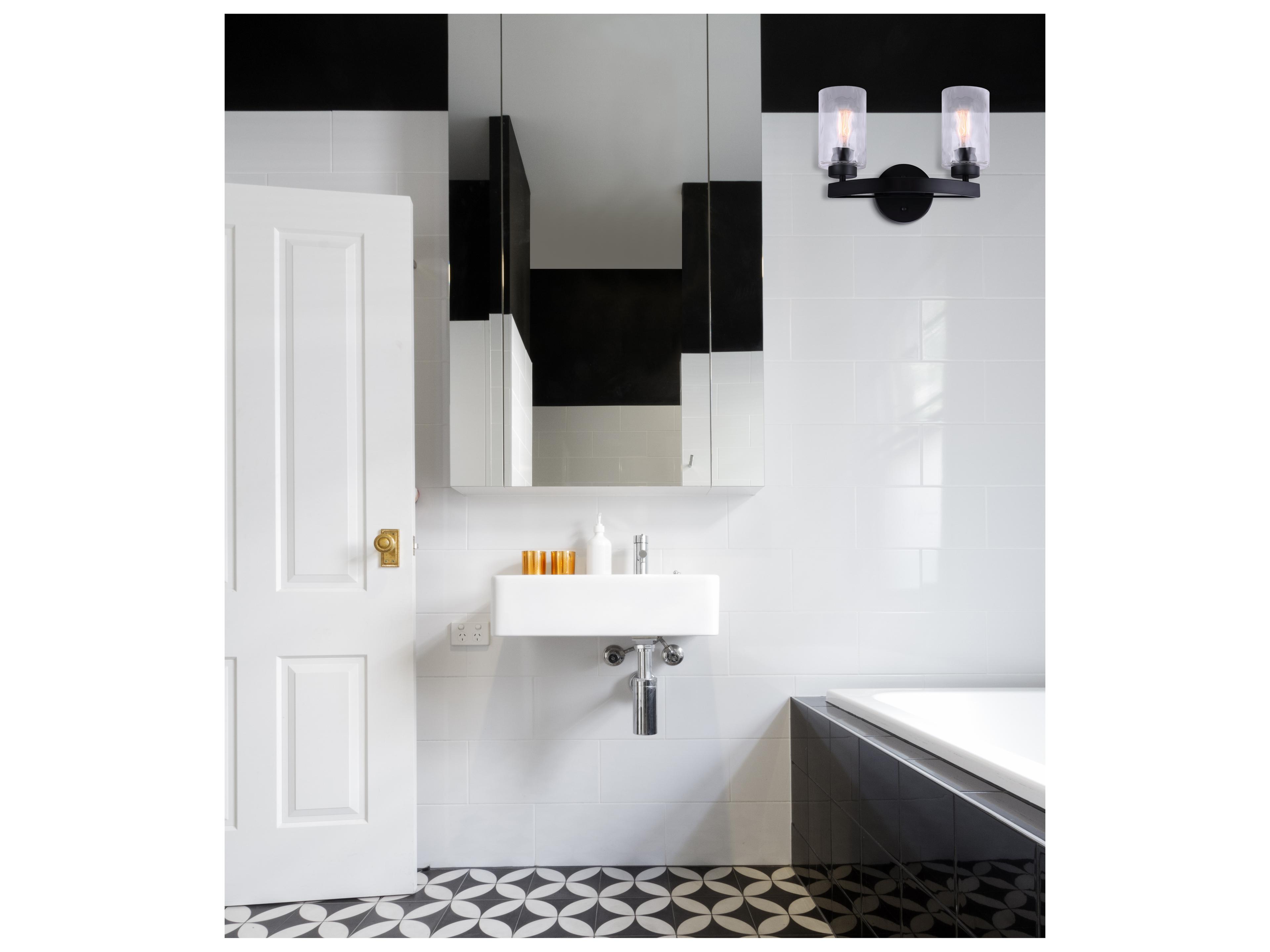 Canarm Newport 2 -light Black Vanity Light