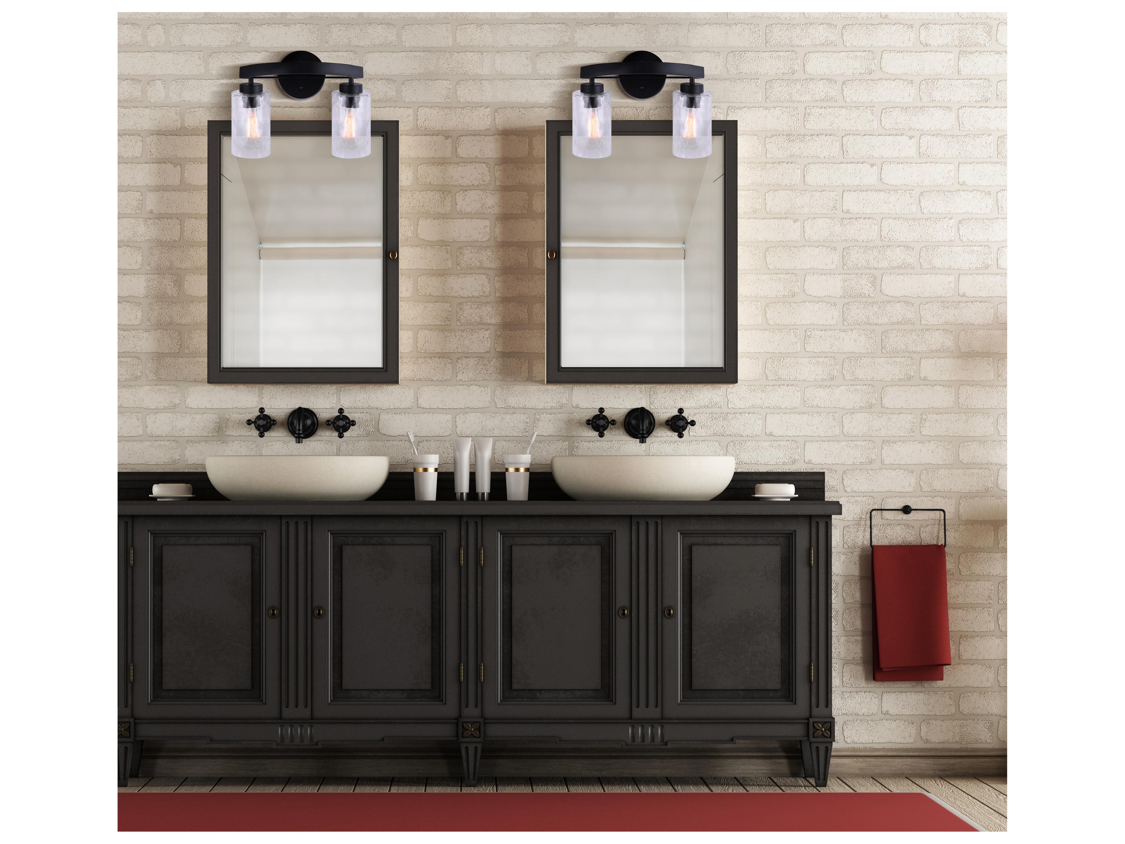 Canarm Newport 2 -light Black Vanity Light