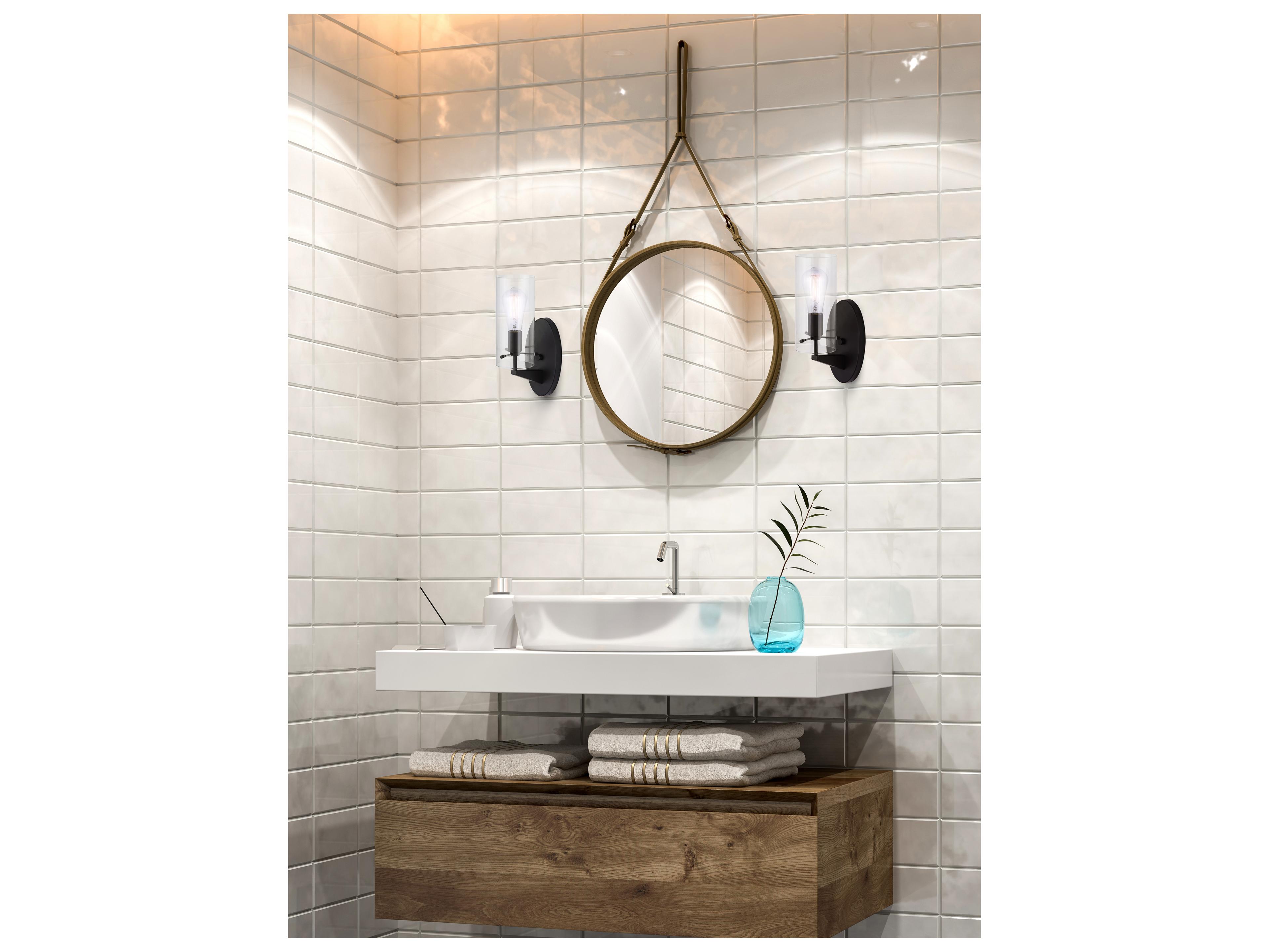 Canarm Joni 1 -light Black Vanity Light