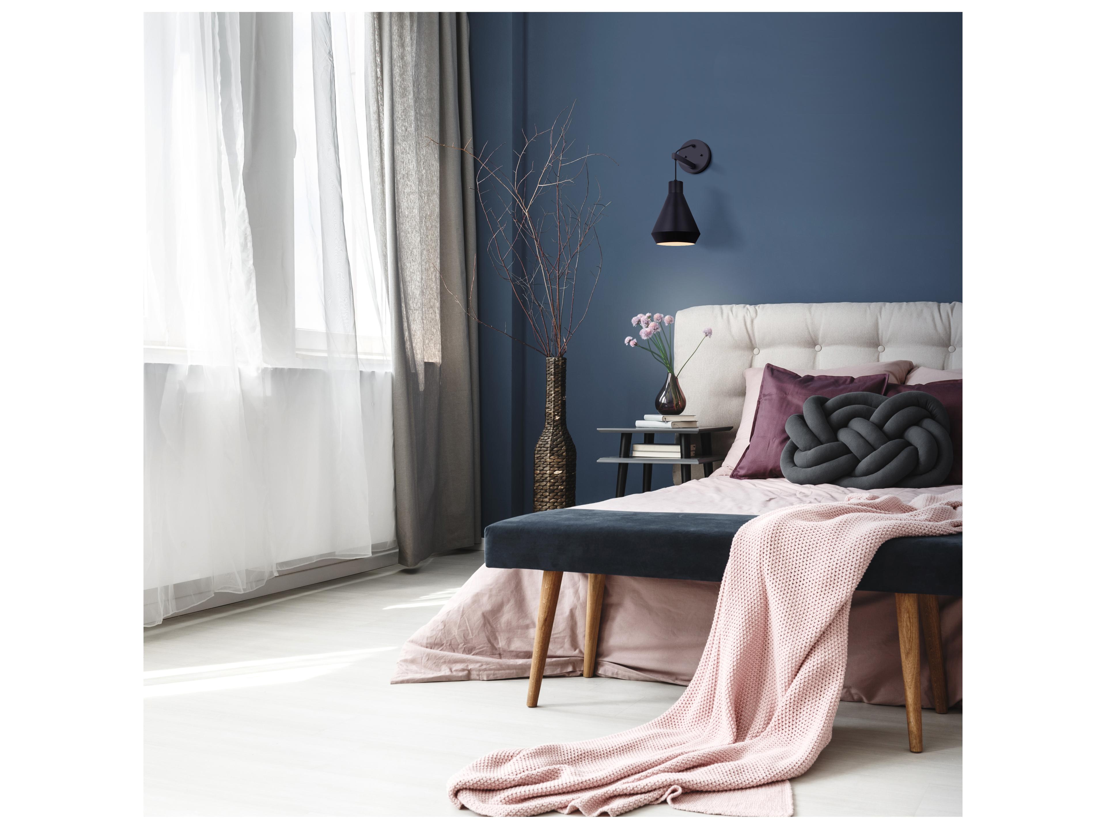 Canarm Byck 1 -light Black Wall Sconce