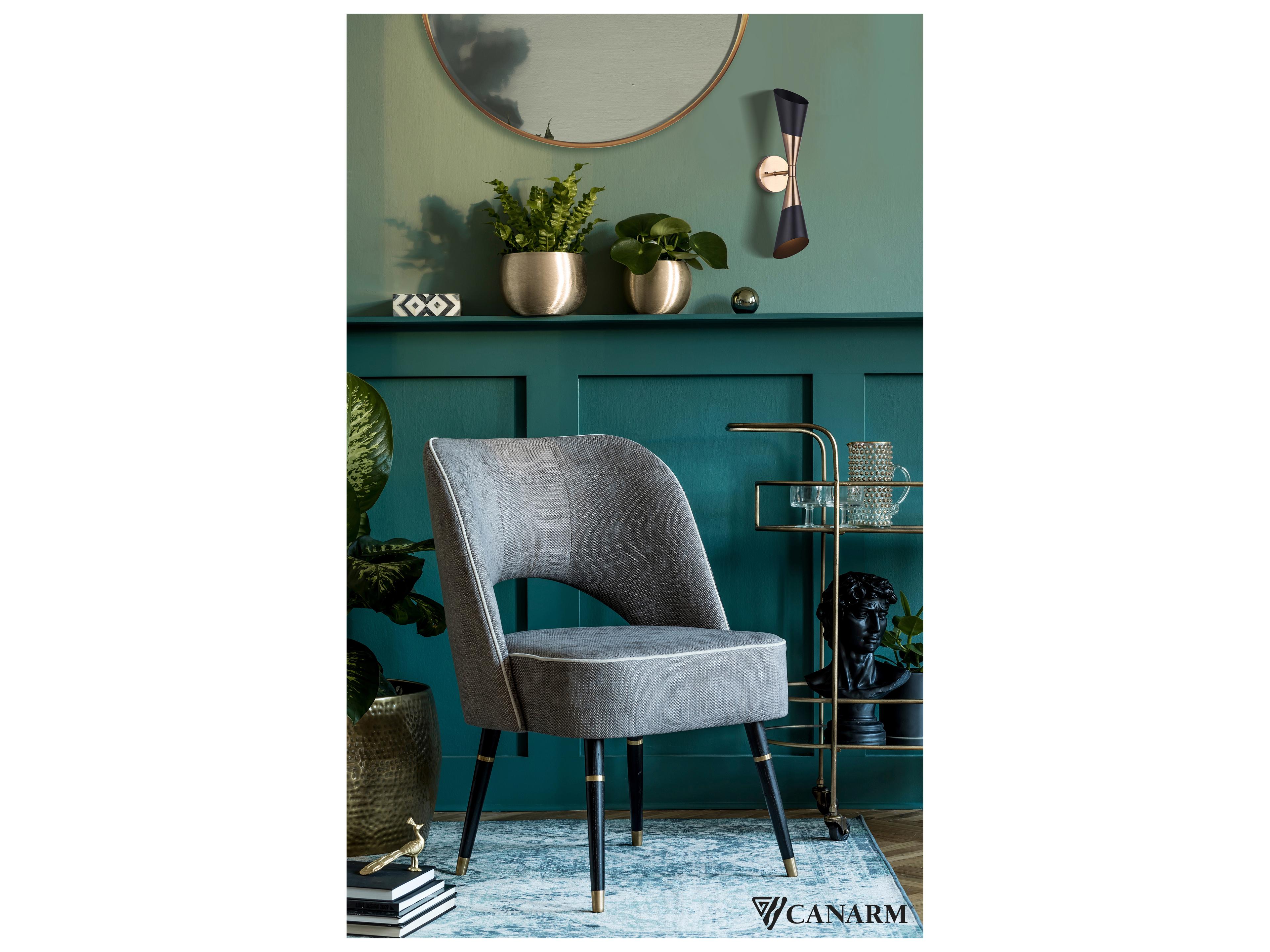 Canarm Emlen 2 -light Black Wall Sconce