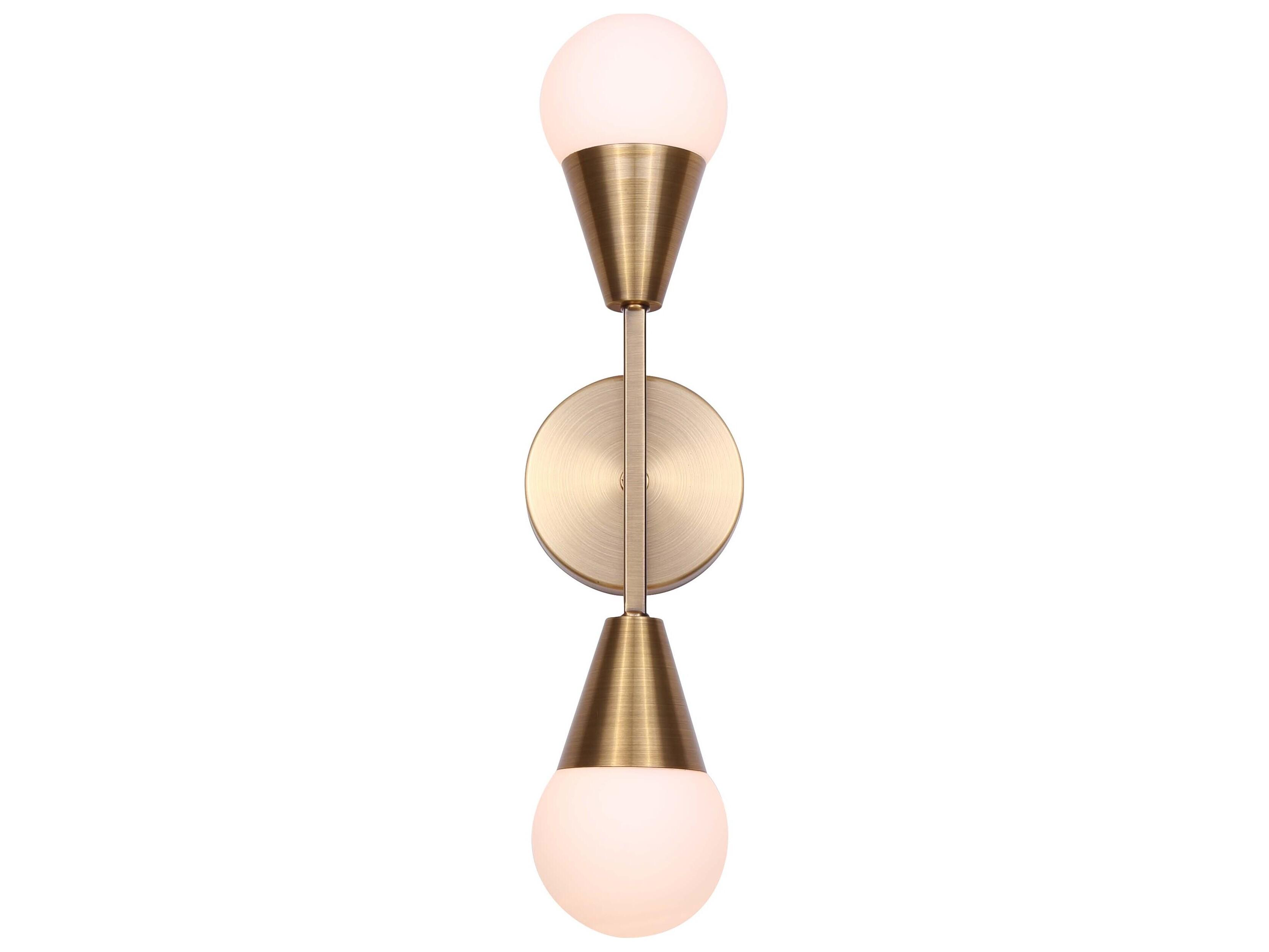 Canarm Arlowe 2 -light Gold Wall Sconce