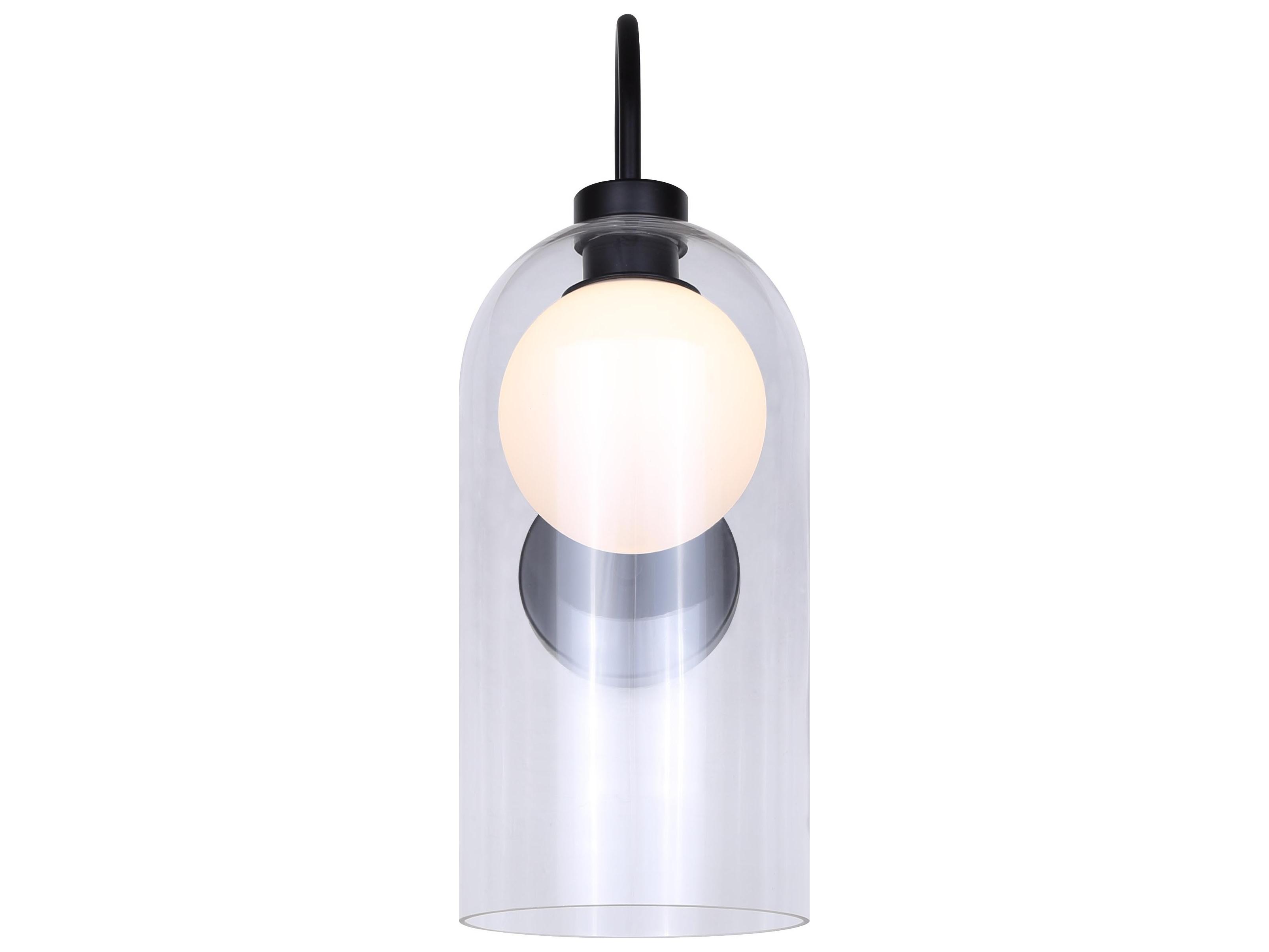 Canarm Pelia 1 -light Black Wall Sconce