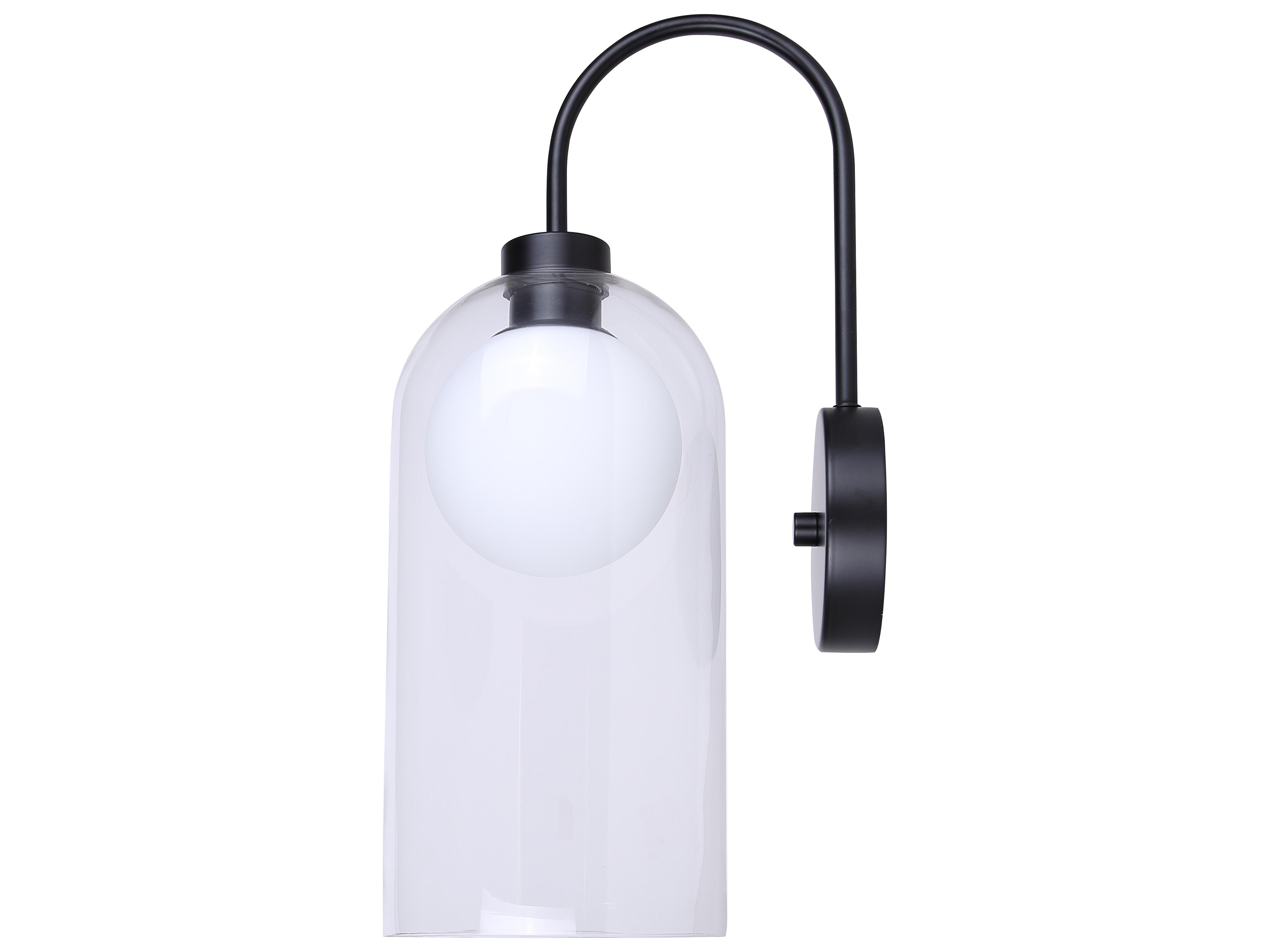 Canarm Pelia 1 -light Black Wall Sconce