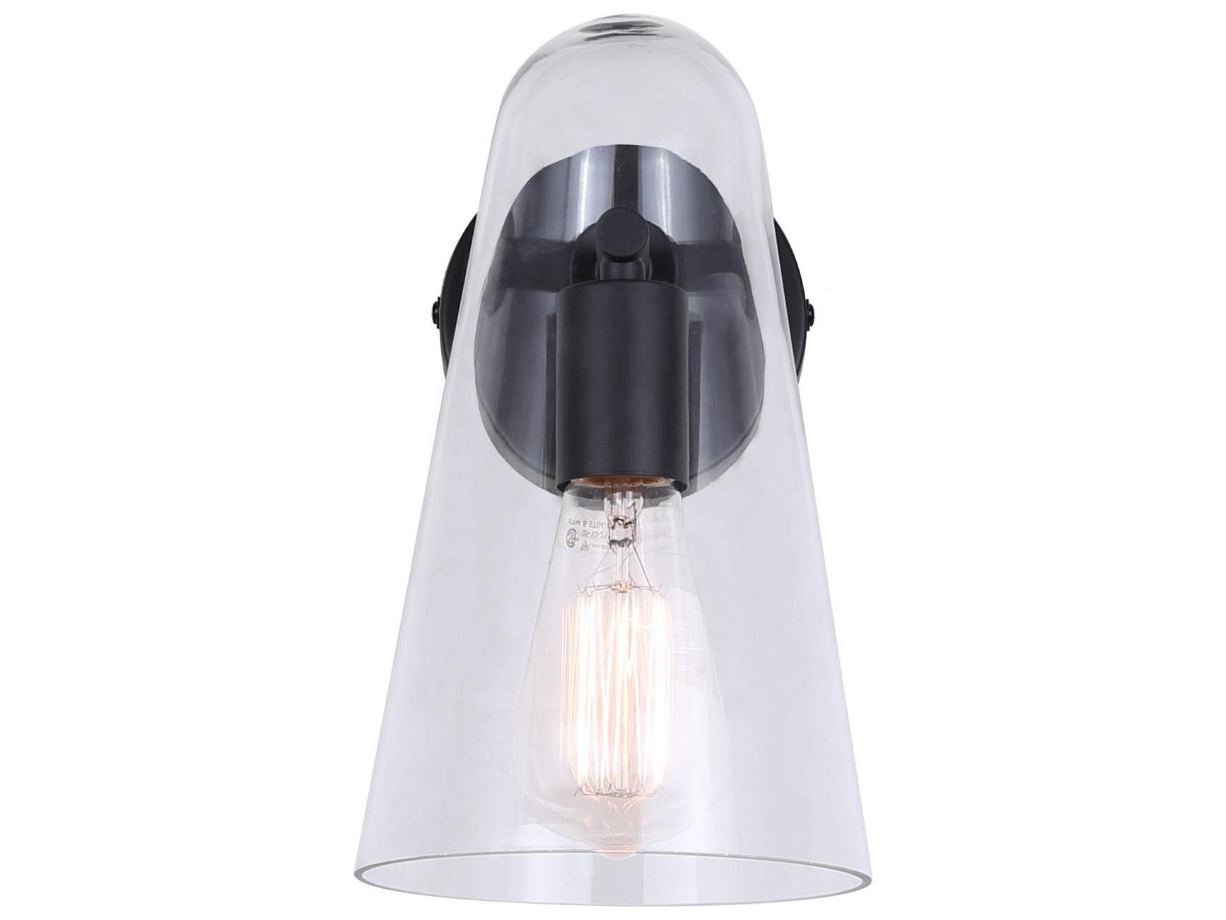 Canarm Luisa 1 -light Black Wall Sconce