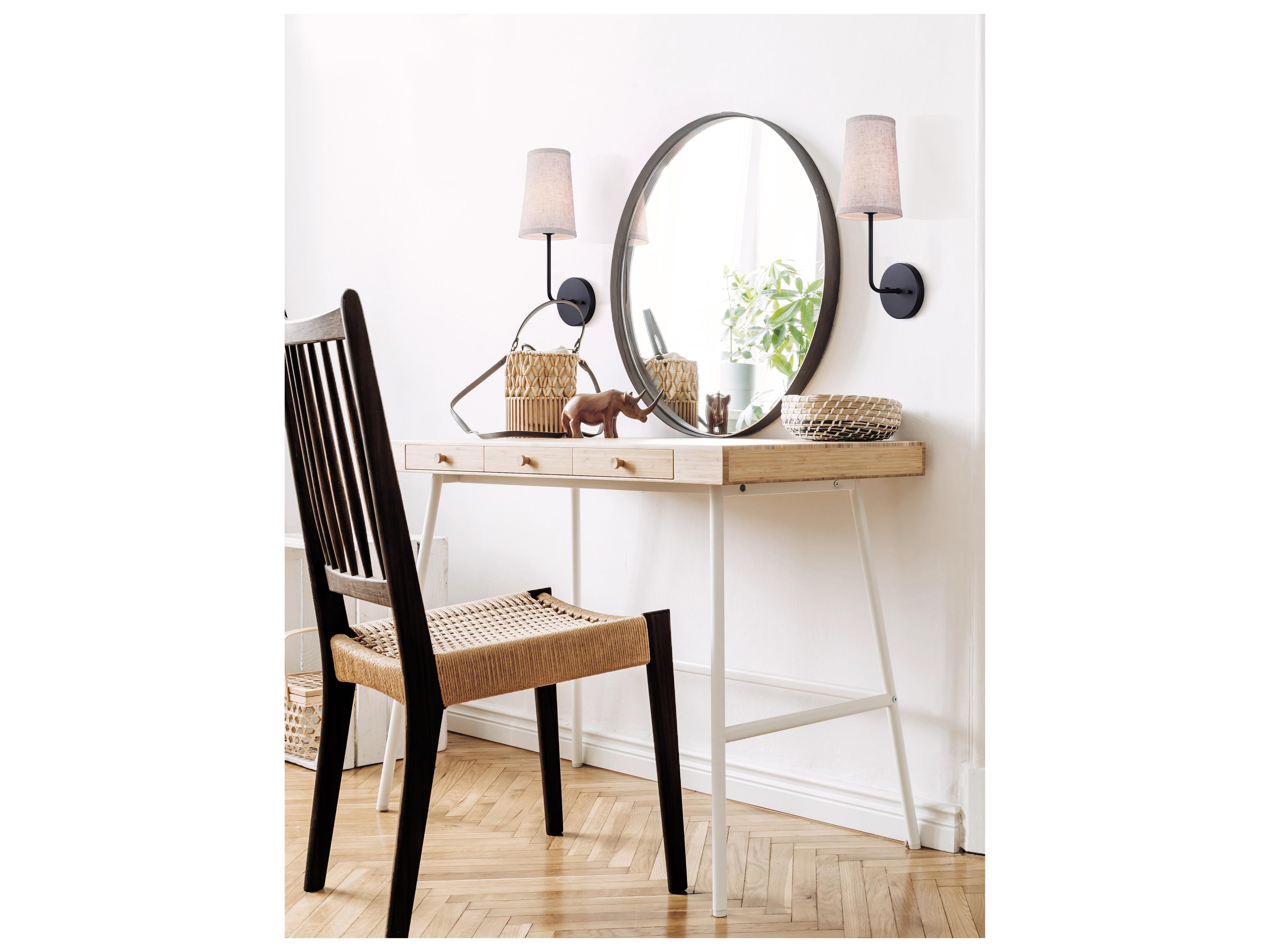 Canarm Oakly 1 -light Black Wall Sconce