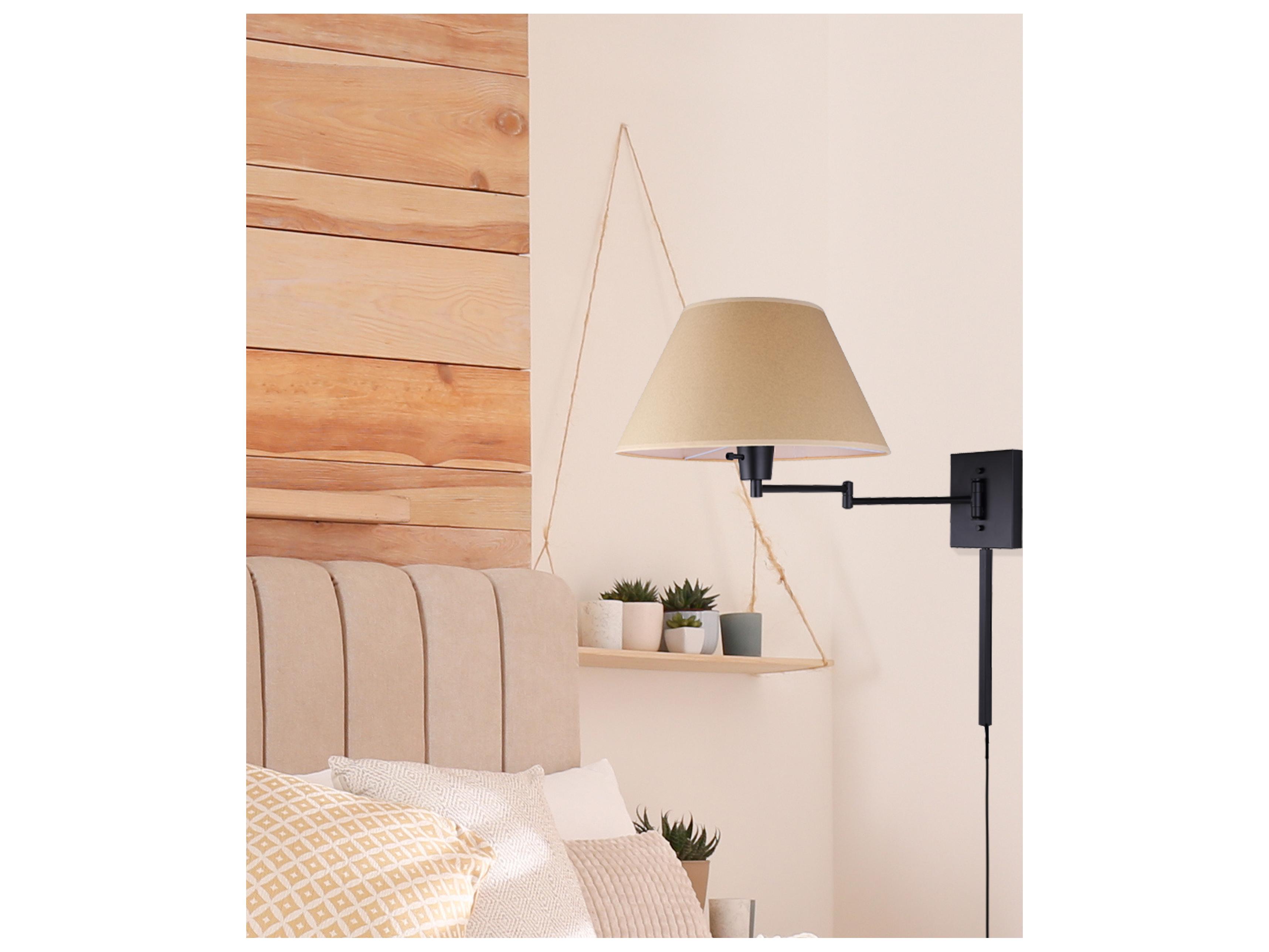 Canarm Theodore 1 -light Bronze Traditional Swing Wall Sconce