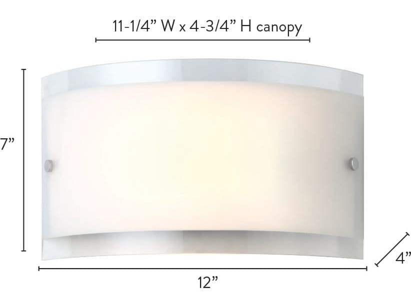 Canarm Logan 1 -light Chrome Wall Sconce