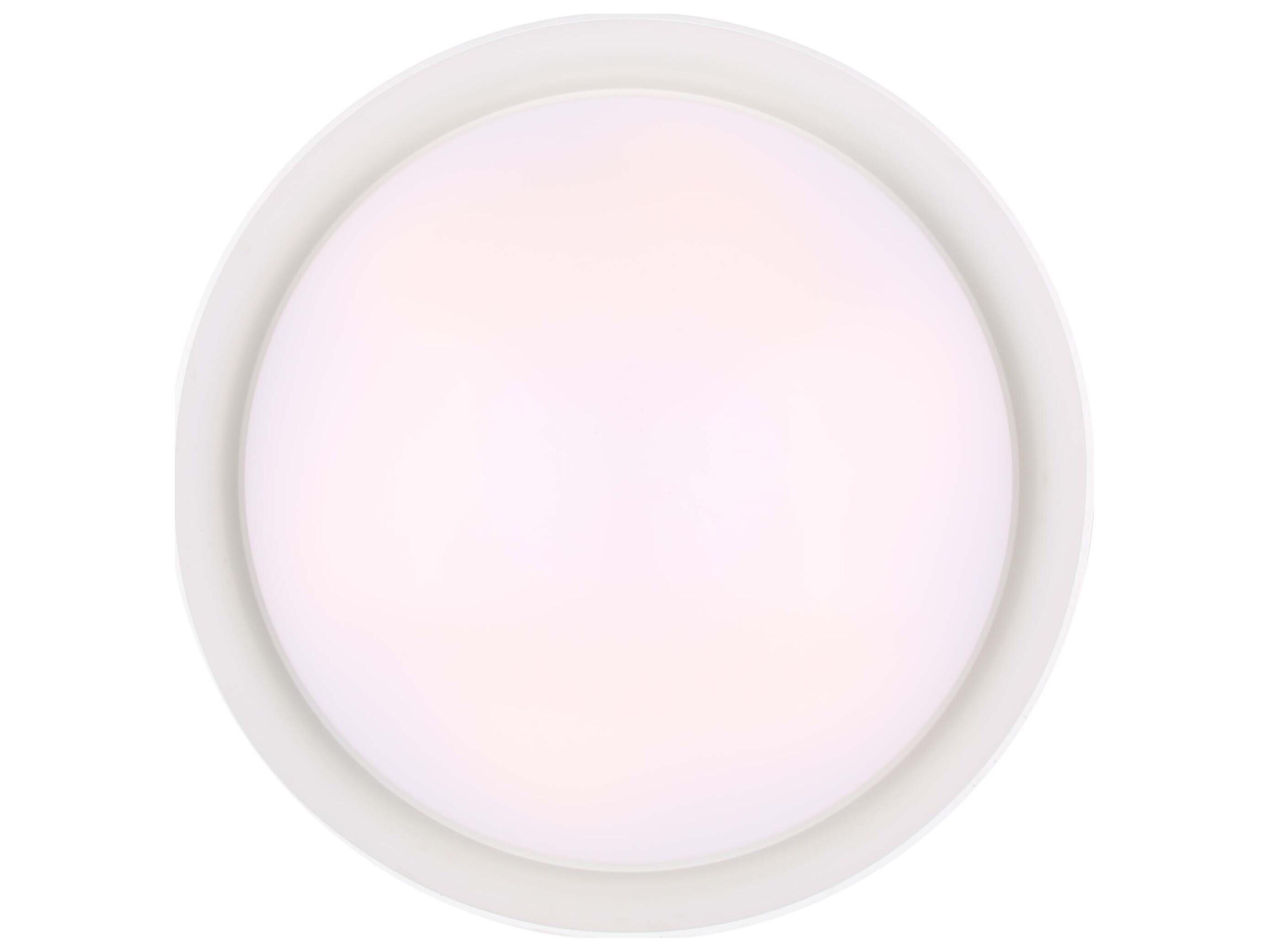 Canarm Adira 1 -light White LED Drum Pendant