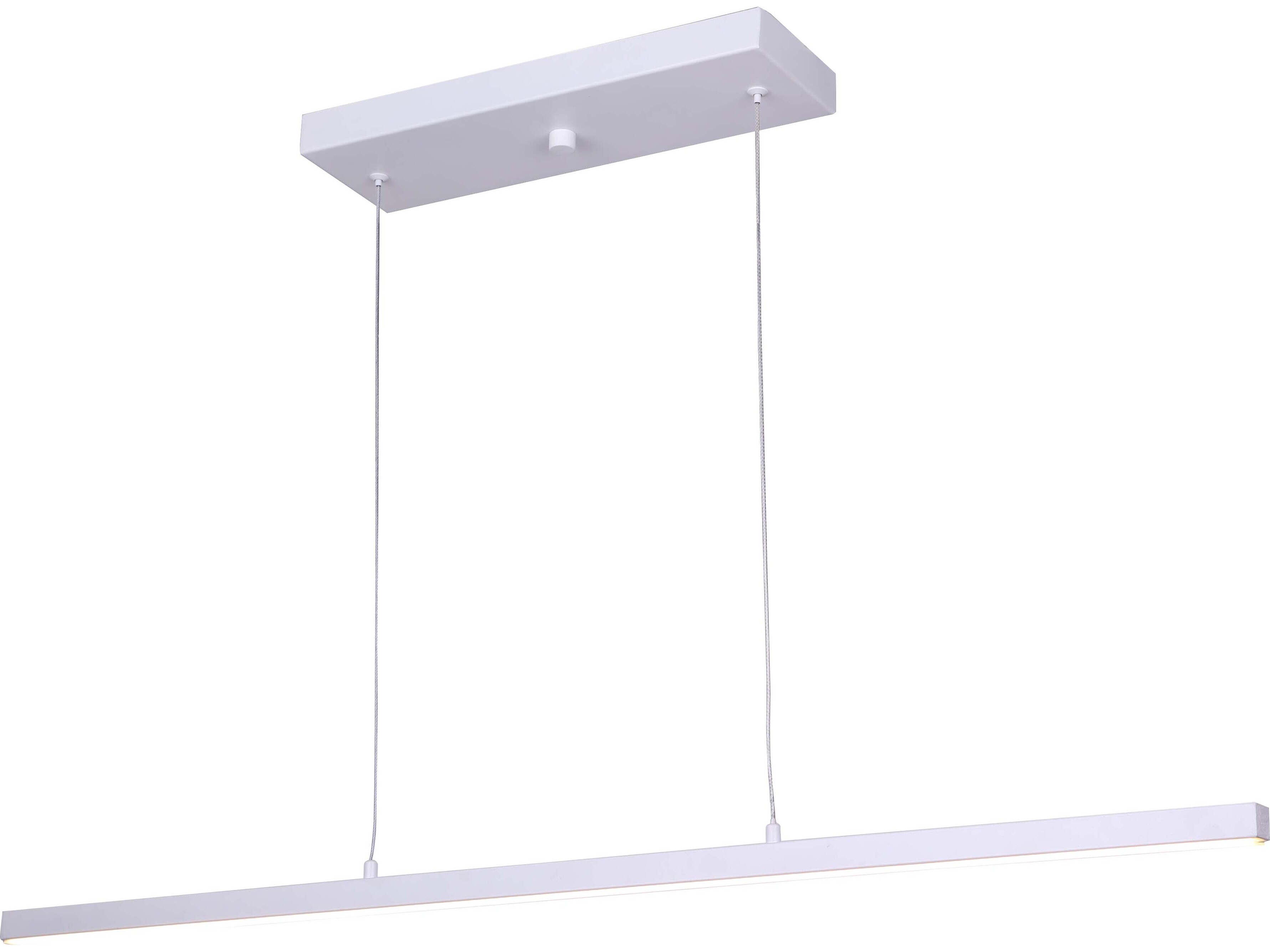 Canarm Maxton 1 -light White LED Linear Island Pendant