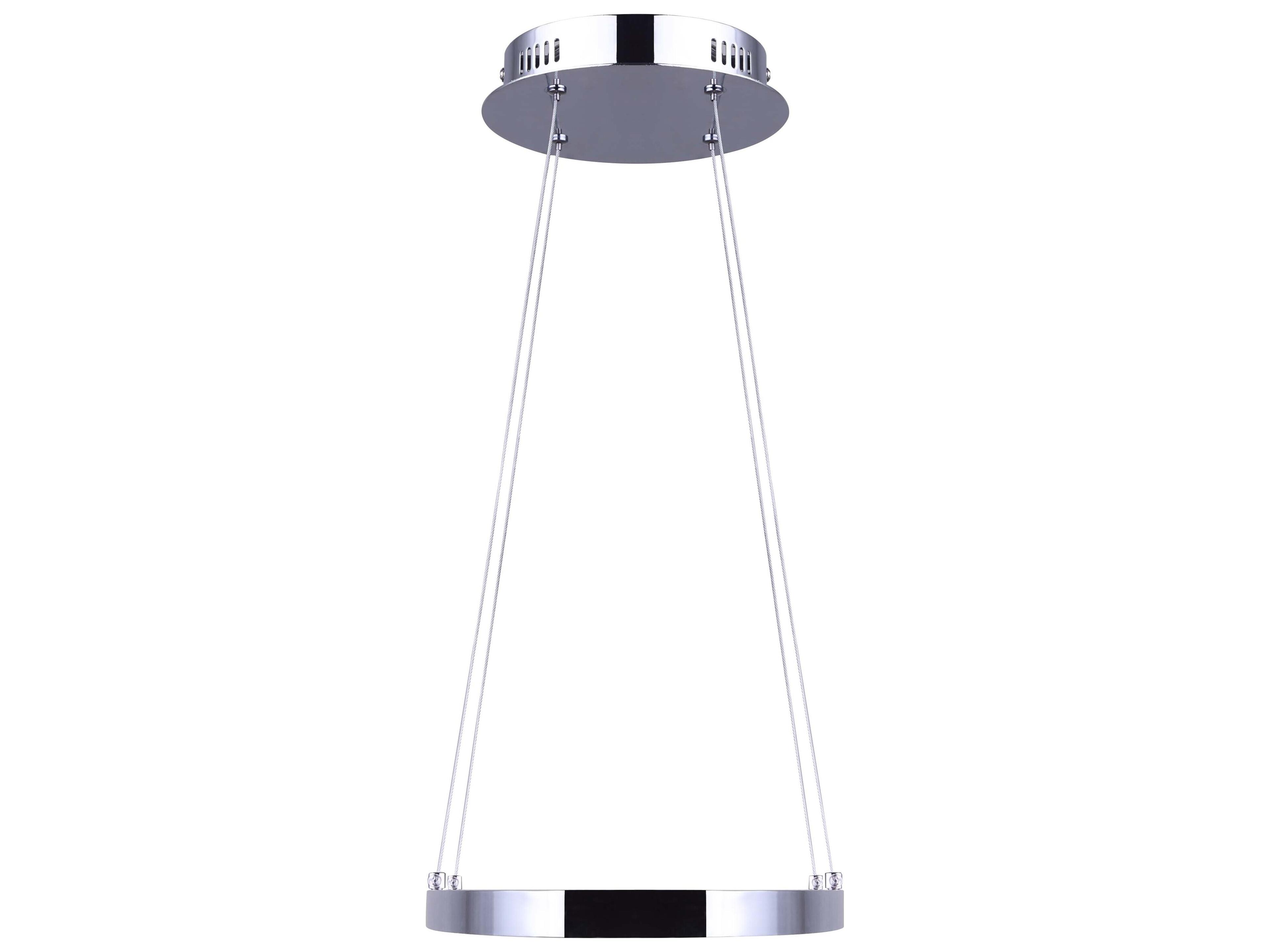 Canarm Laila 1 -light Chrome LED Round Mini Pendant