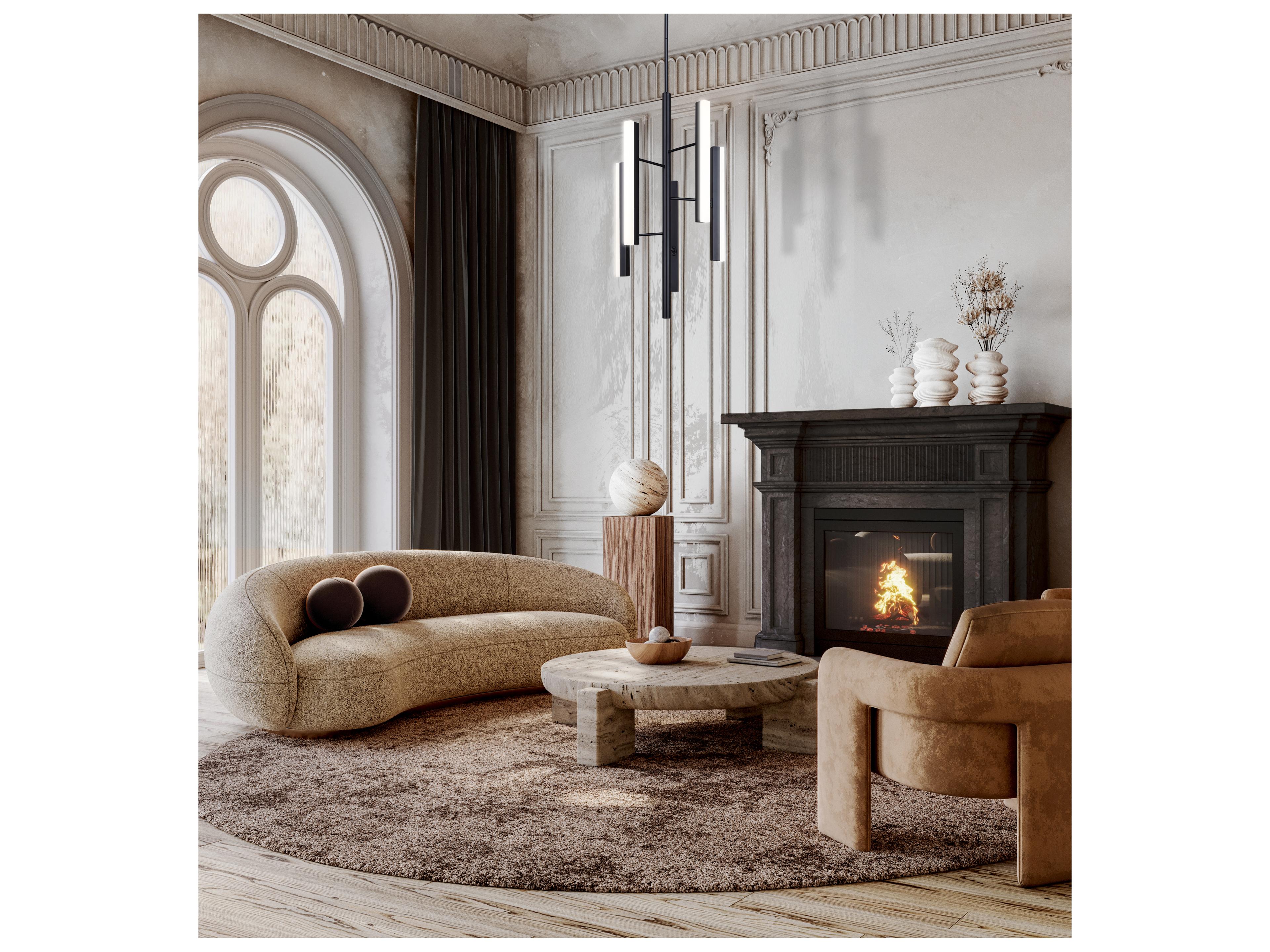 Canarm Yavin 5 -light Black Linear Chandelier