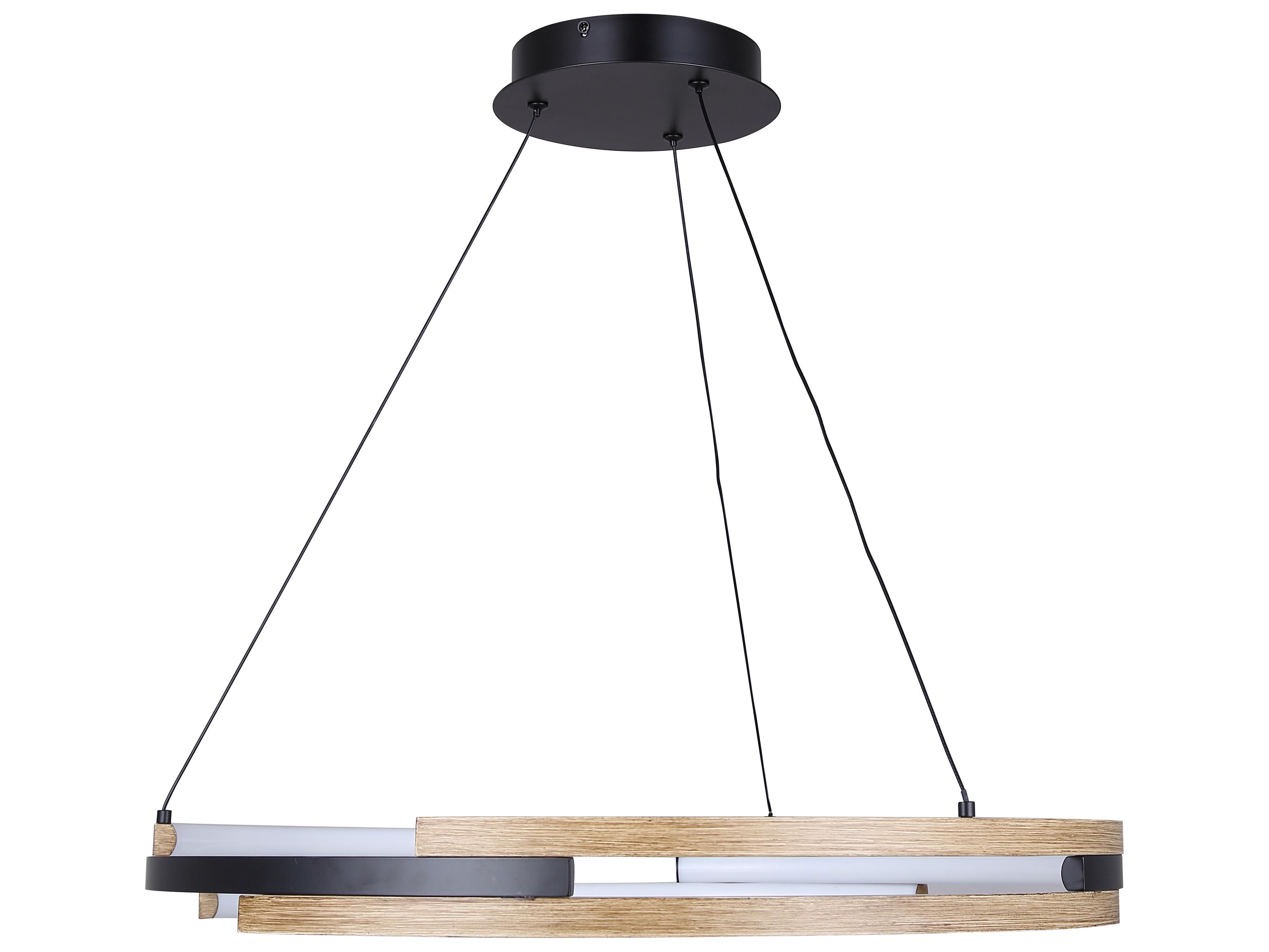 Canarm Azria 6 -light Black LED Round Pendant