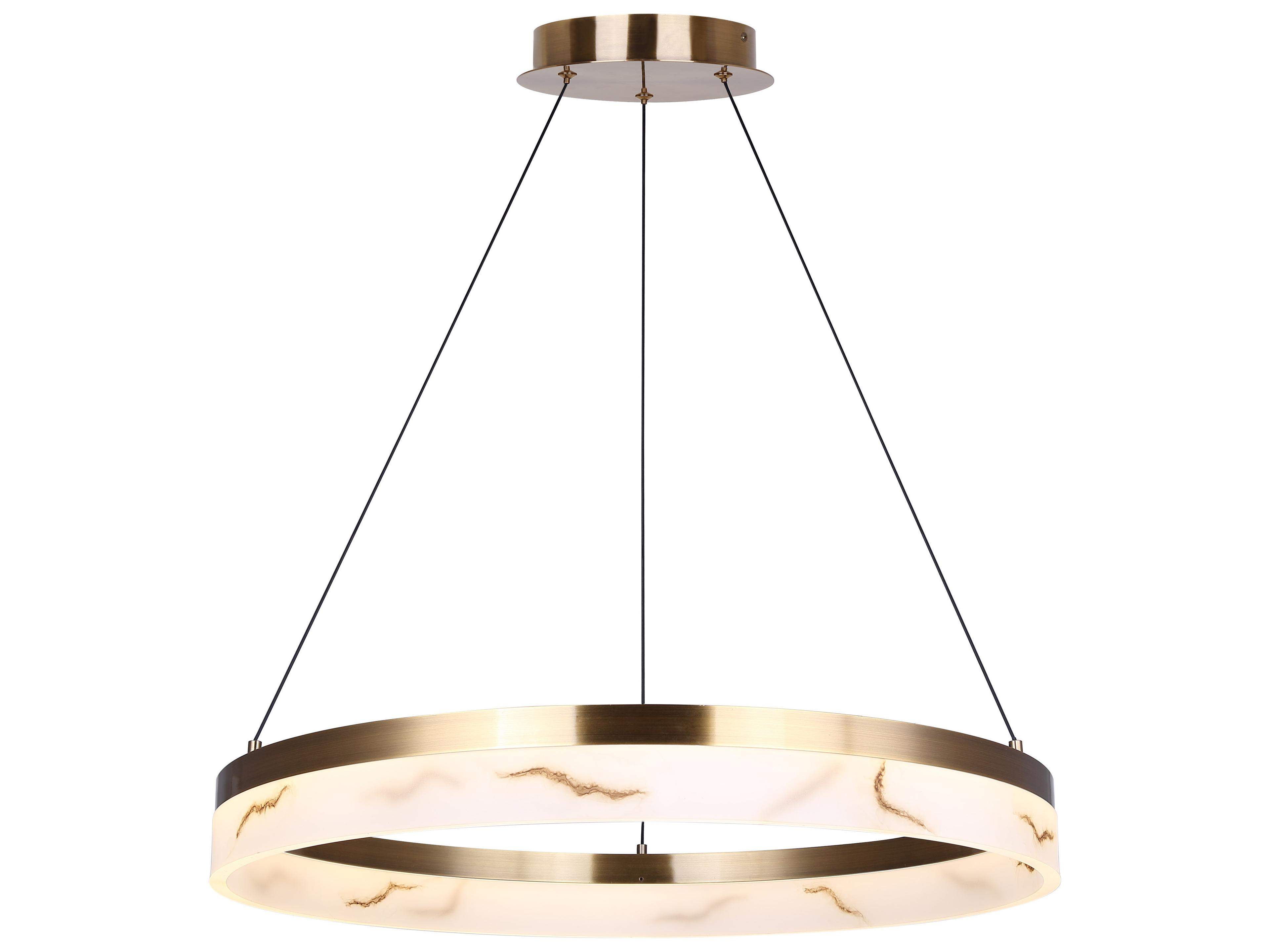 Canarm Elynn 1 -light Gold LED Round Pendant