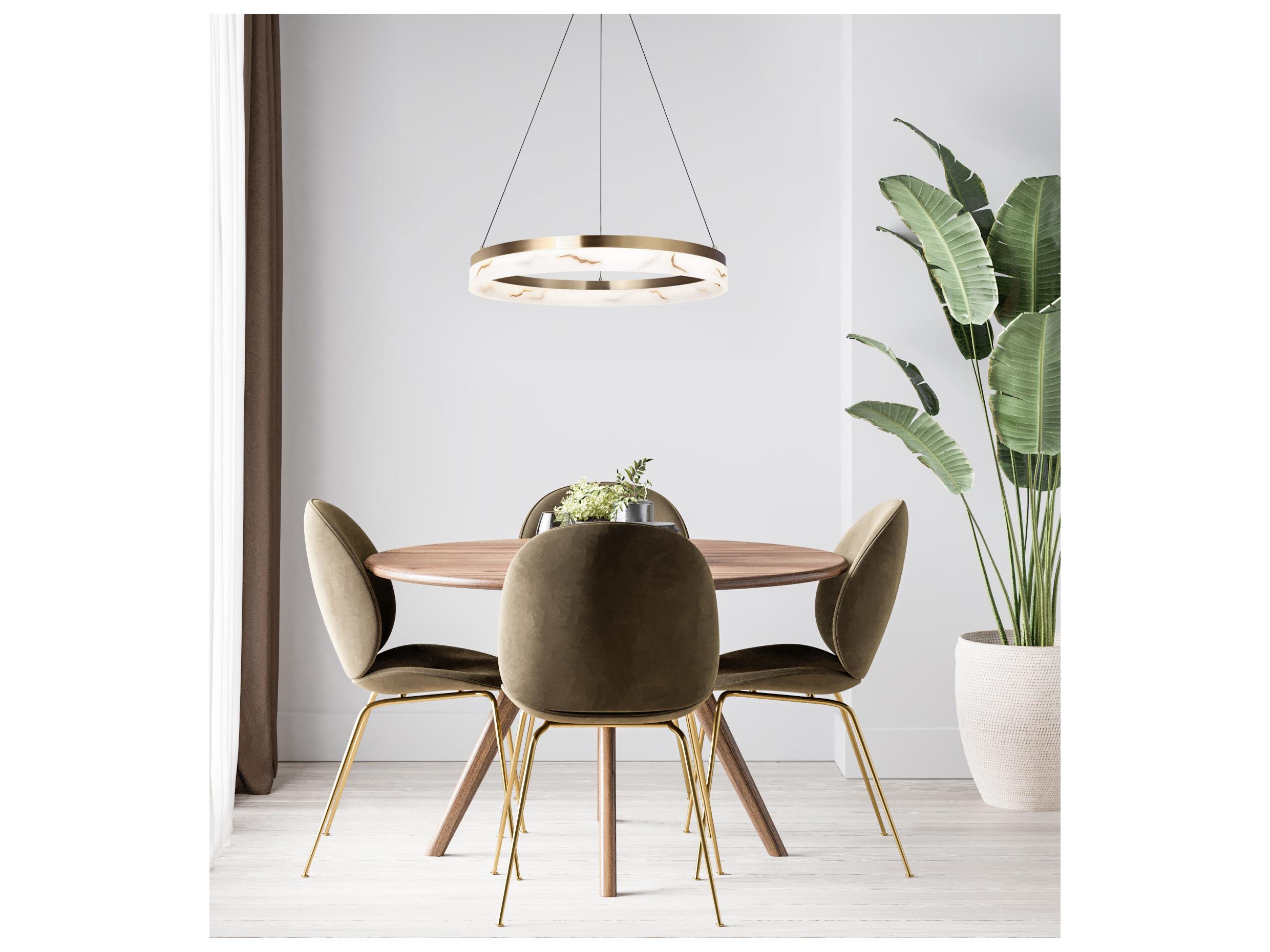 Canarm Elynn 1 -light Gold LED Round Pendant