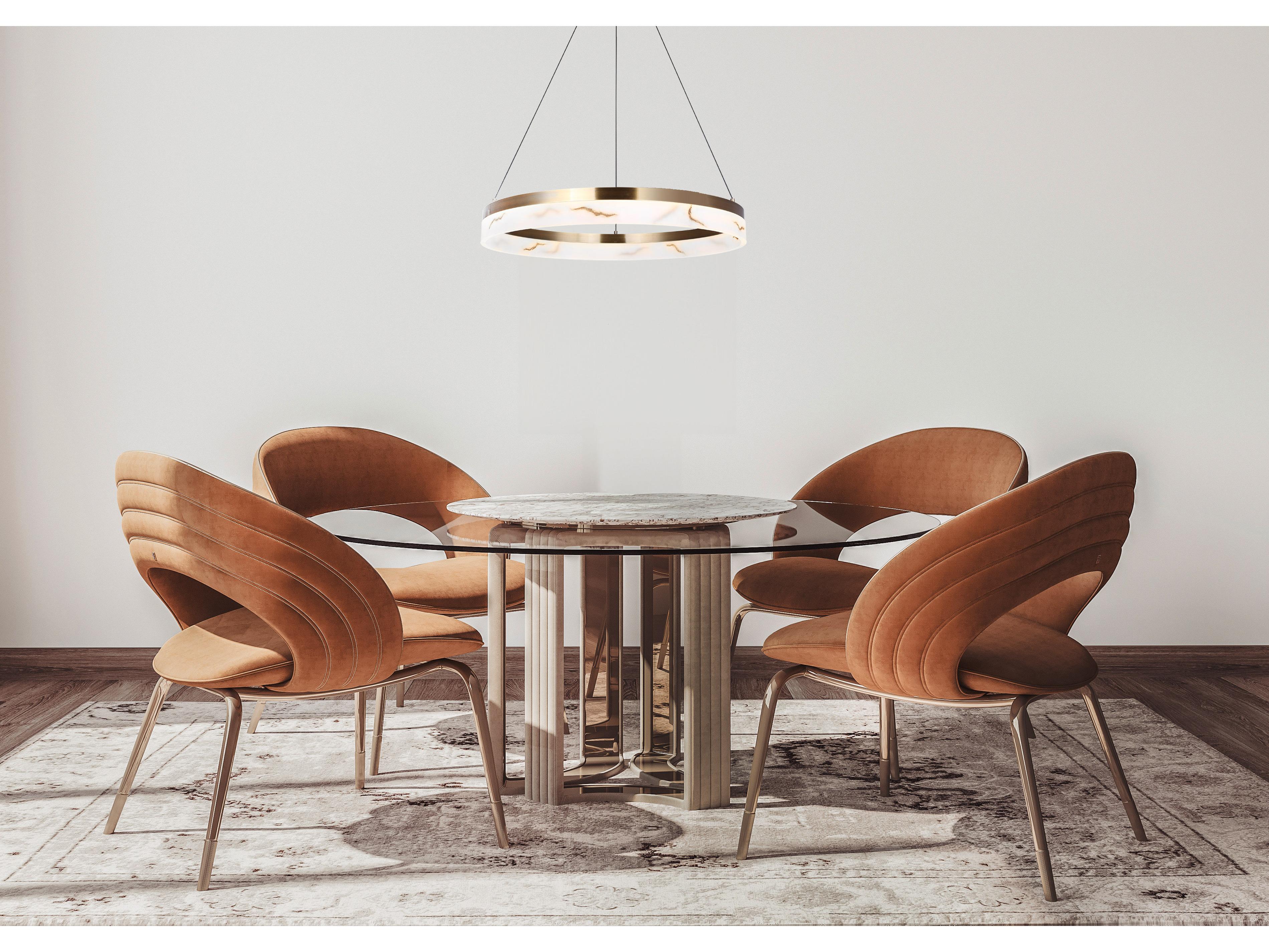 Canarm Elynn 1 -light Gold LED Round Pendant