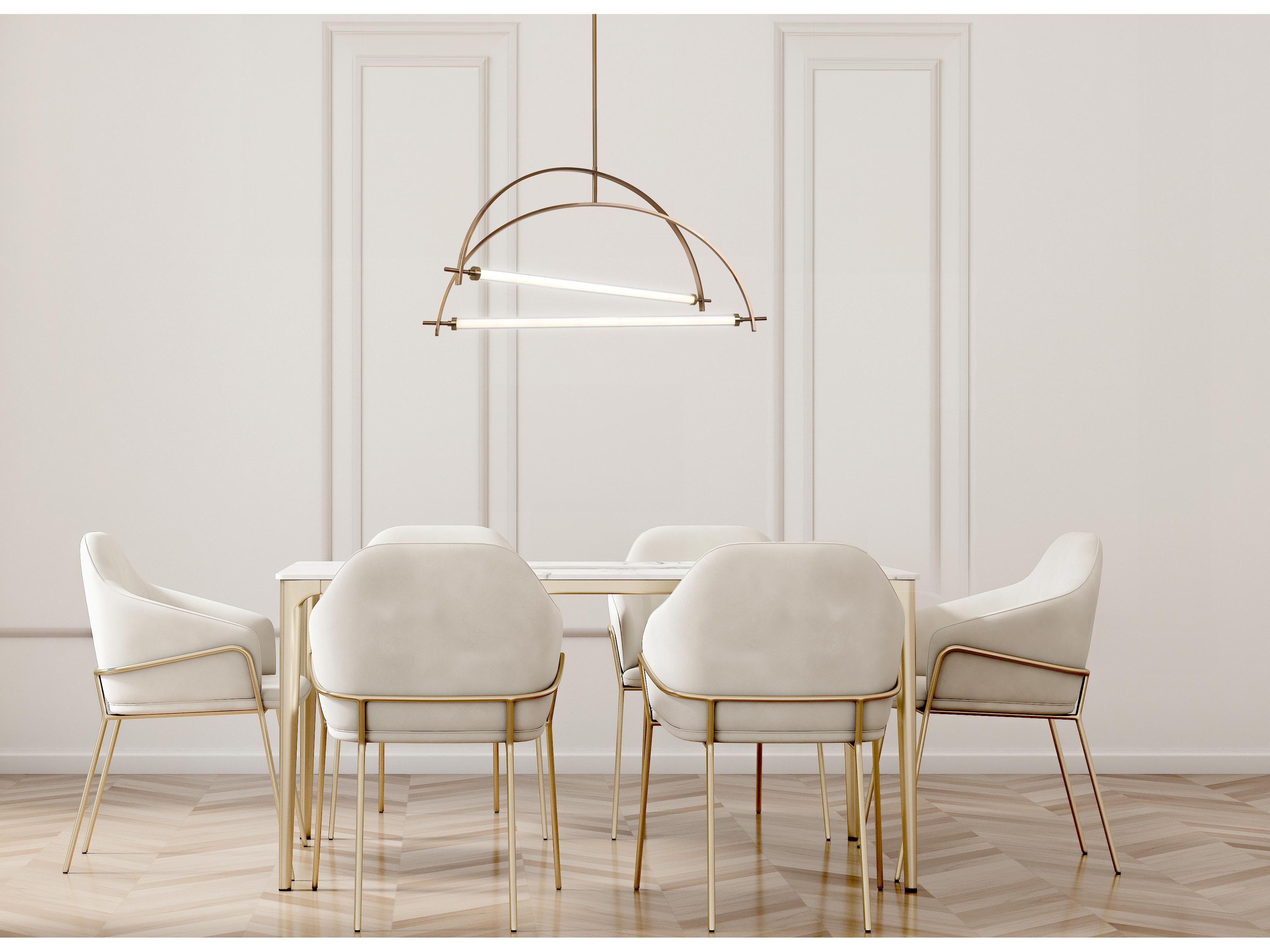 Canarm Keaton 2 -light Gold LED Linear Tiered Pendant