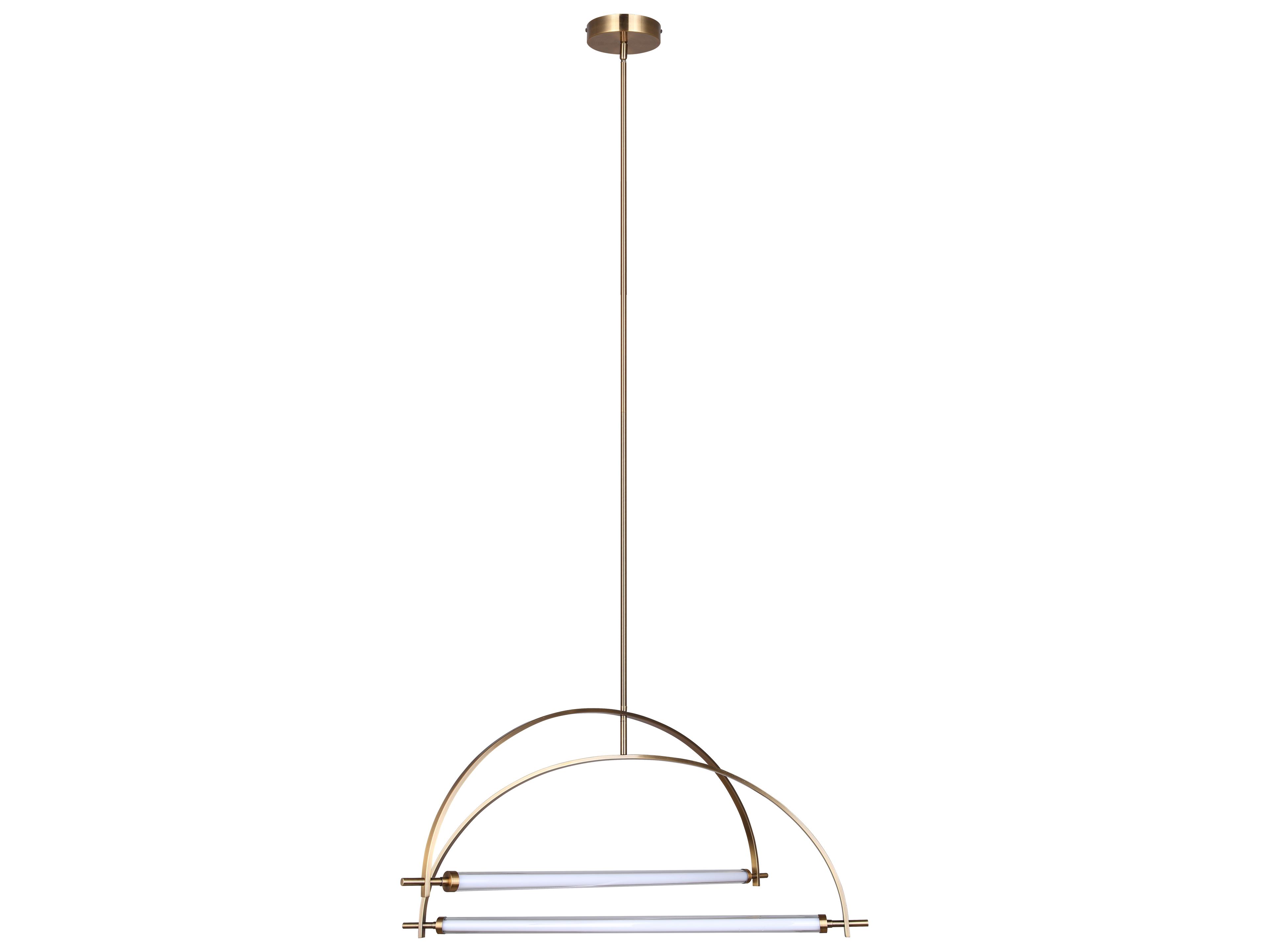 Canarm Keaton 2 -light Gold LED Linear Tiered Pendant