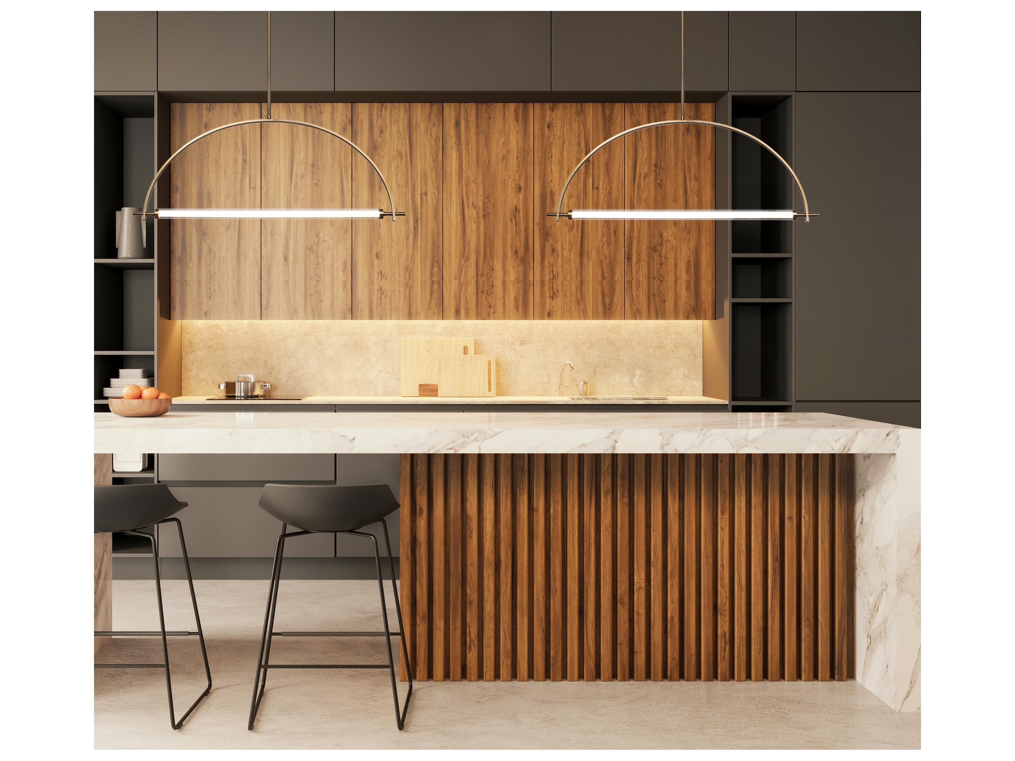 Canarm Keaton 1 -light Gold LED Linear Pendant