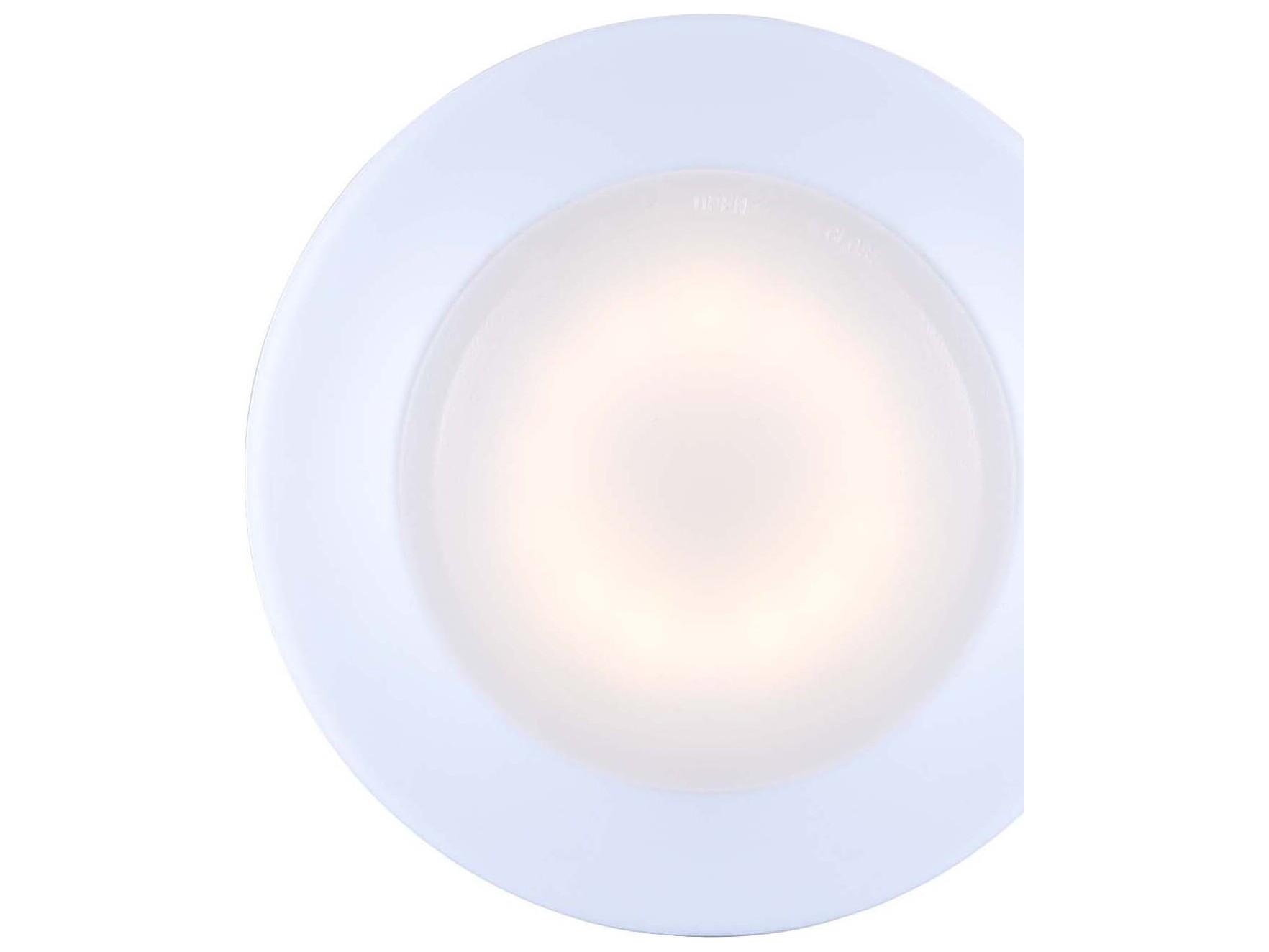 Canarm Led Disk White LED Round Flush Mount