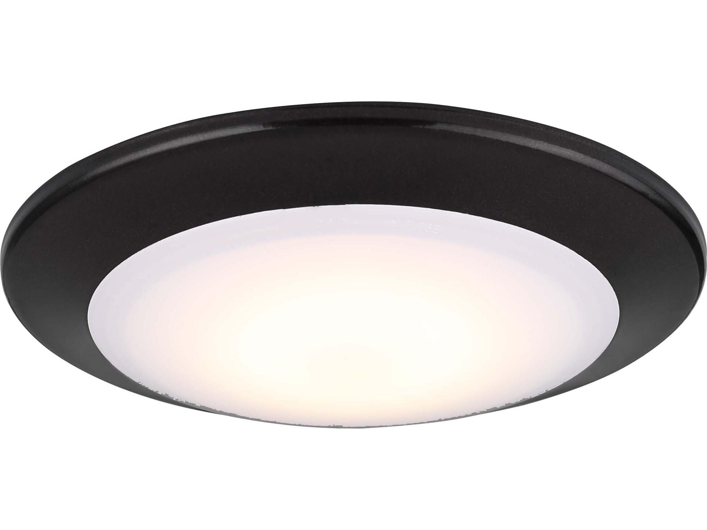 Canarm Led Disk Black LED Round Flush Mount