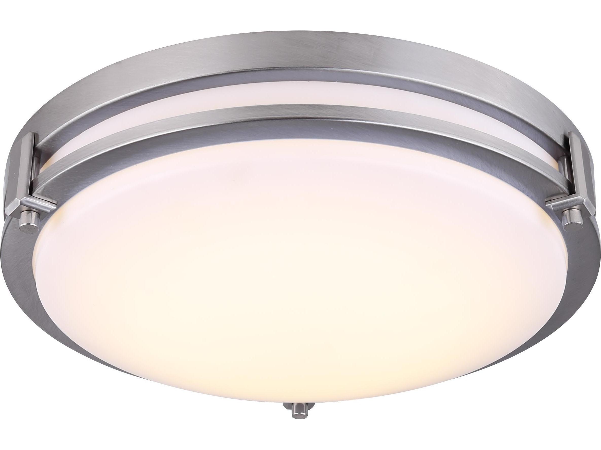Canarm Gilda Nickel LED Round Flush Mount