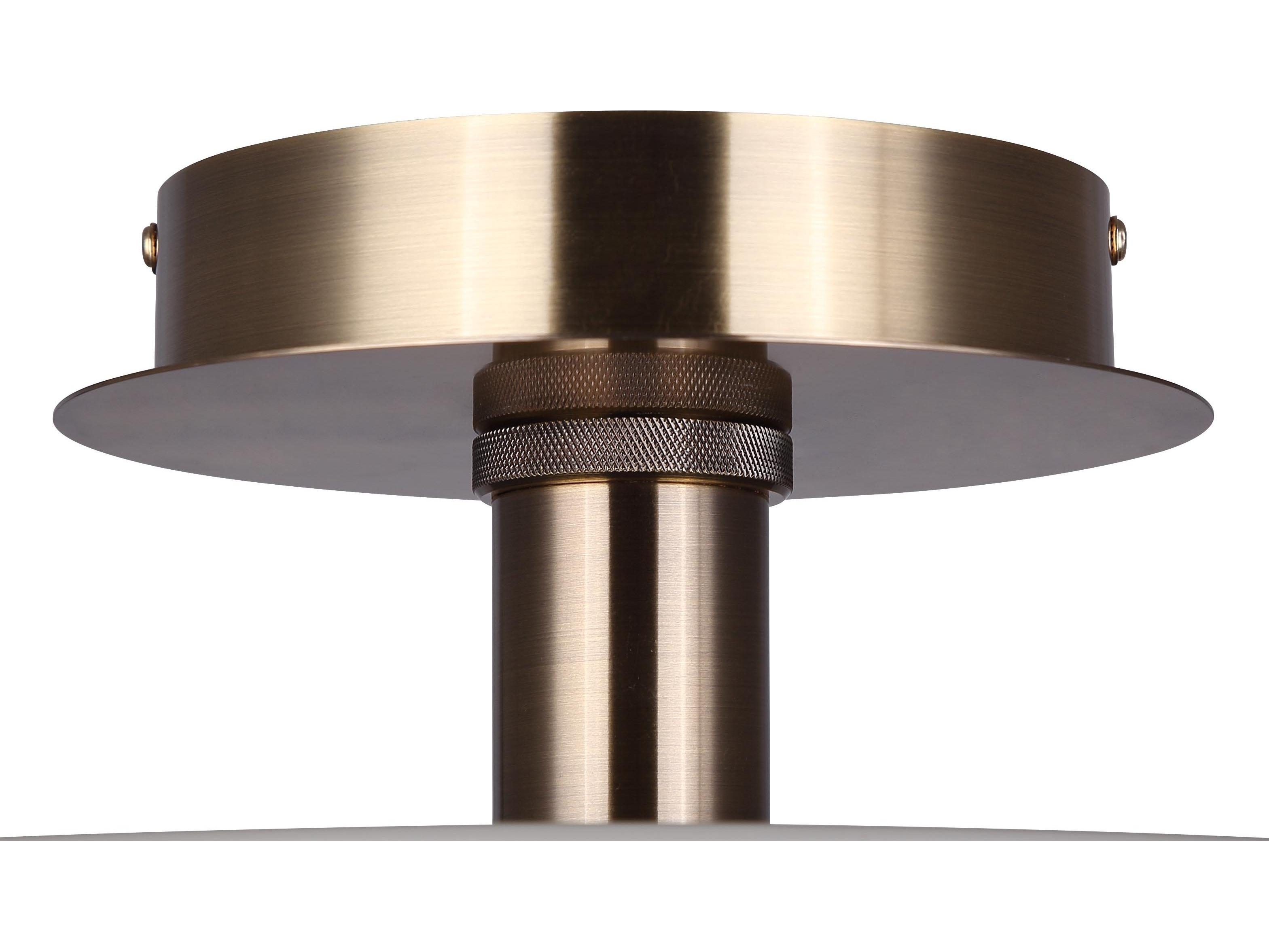 Canarm Jessa 1 -light Gold LED Drum Semi Flush Mount