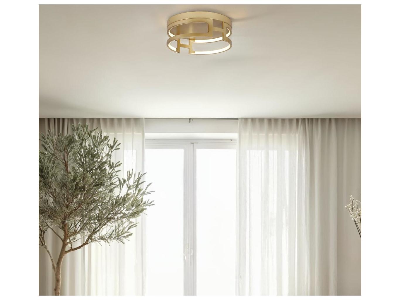 Canarm Bettony Gold LED Round Flush Mount