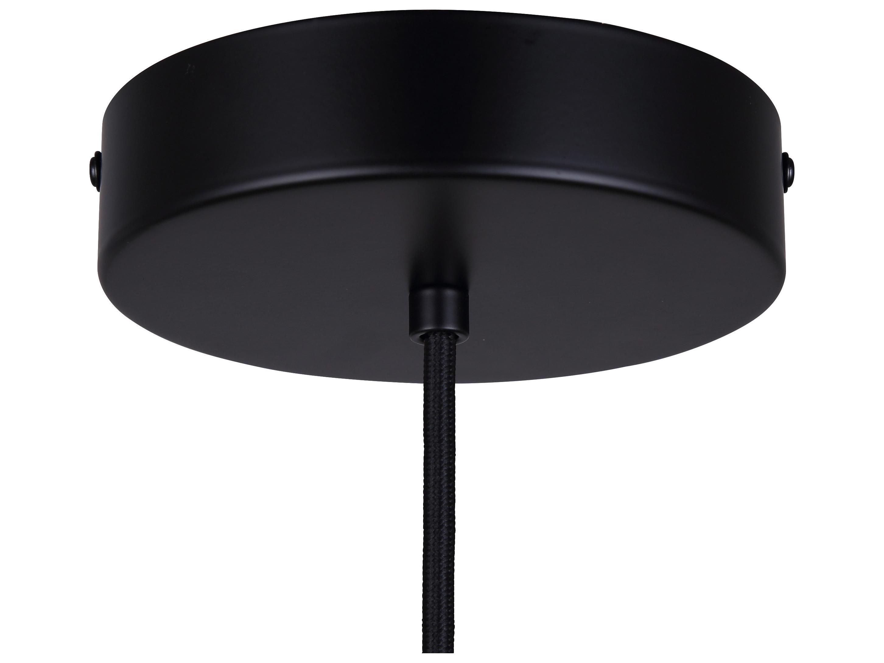 Canarm Kelvin 1 -light Black Dome Pendant