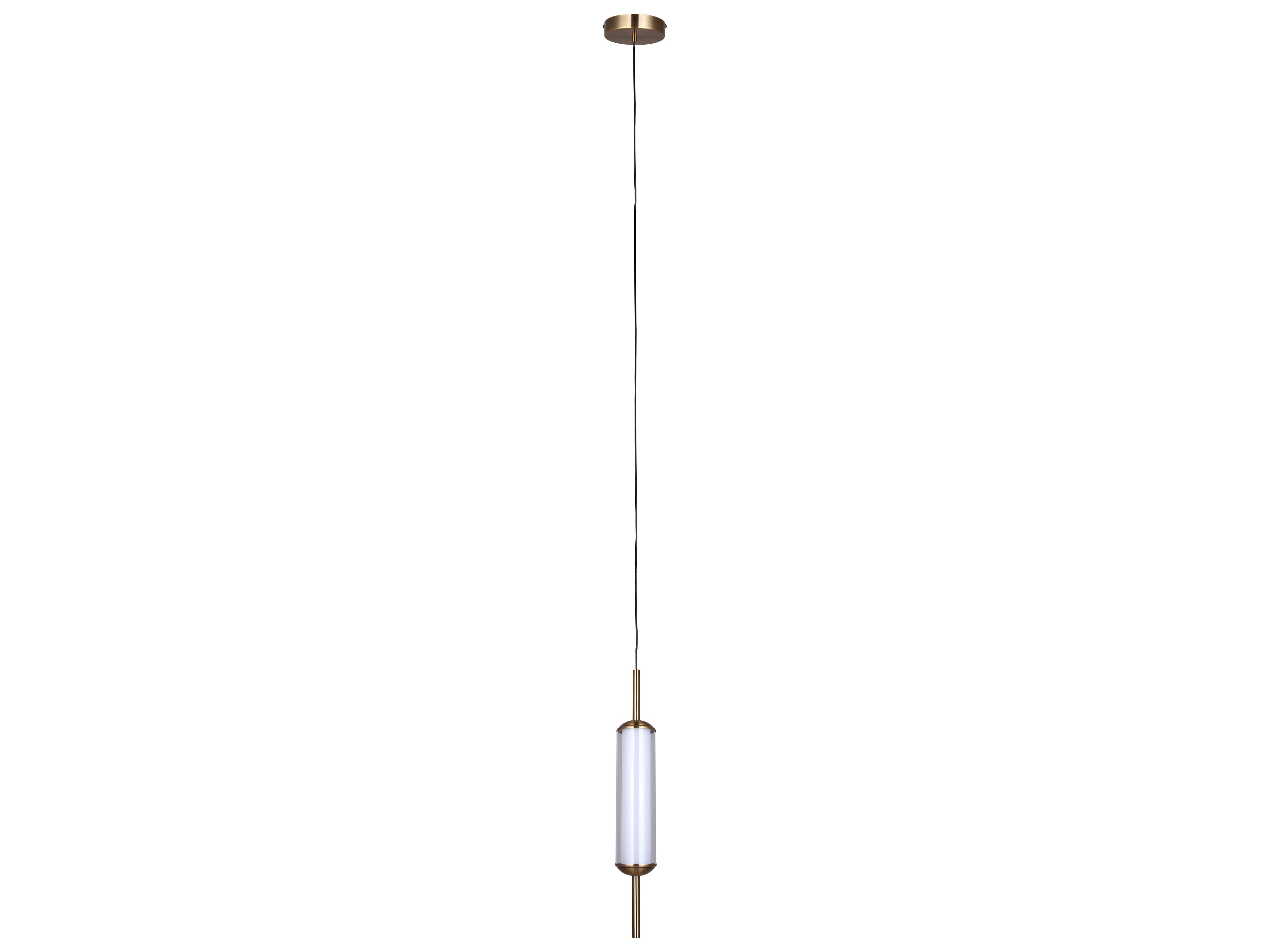 Canarm Lavene 1 -light Gold LED Cylinder Mini Pendant