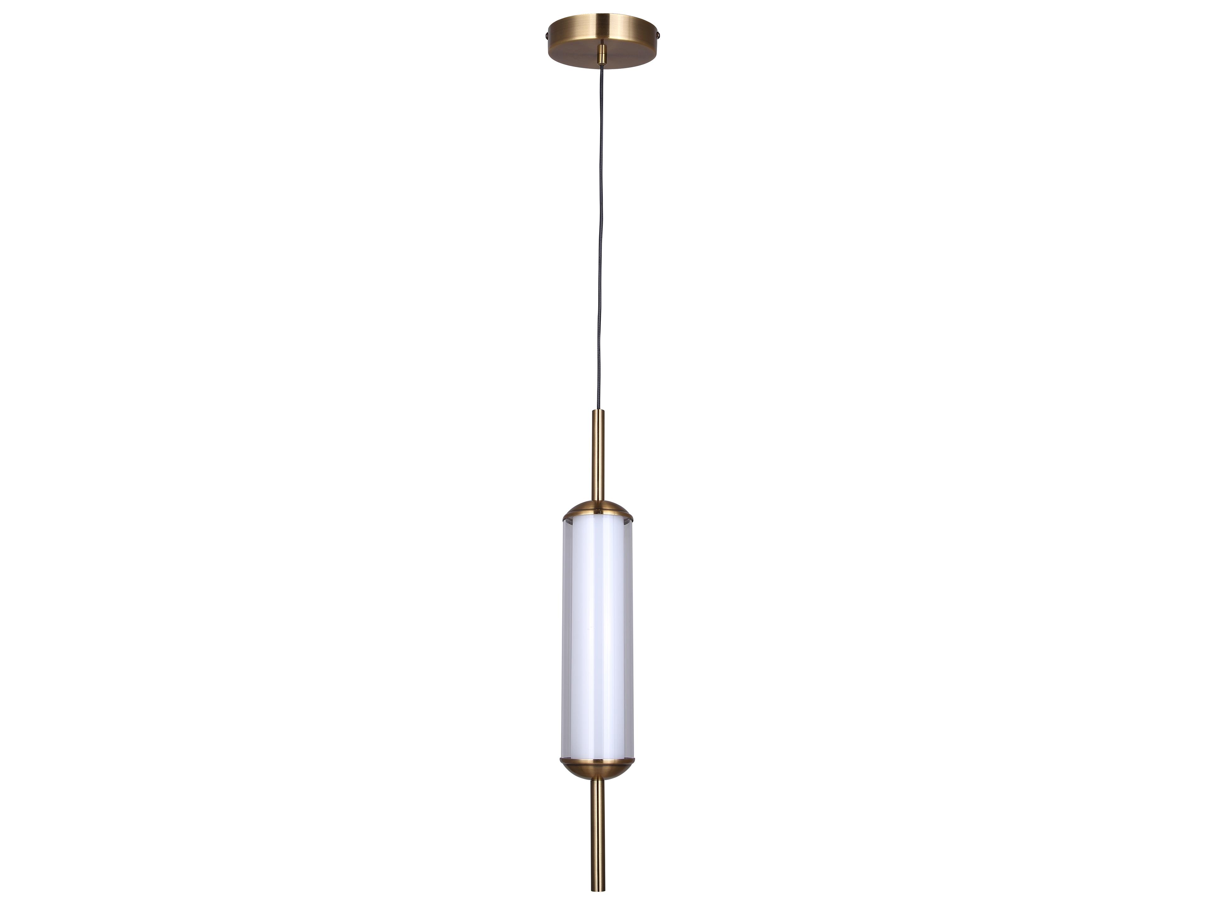 Canarm Lavene 1 -light Gold LED Cylinder Mini Pendant