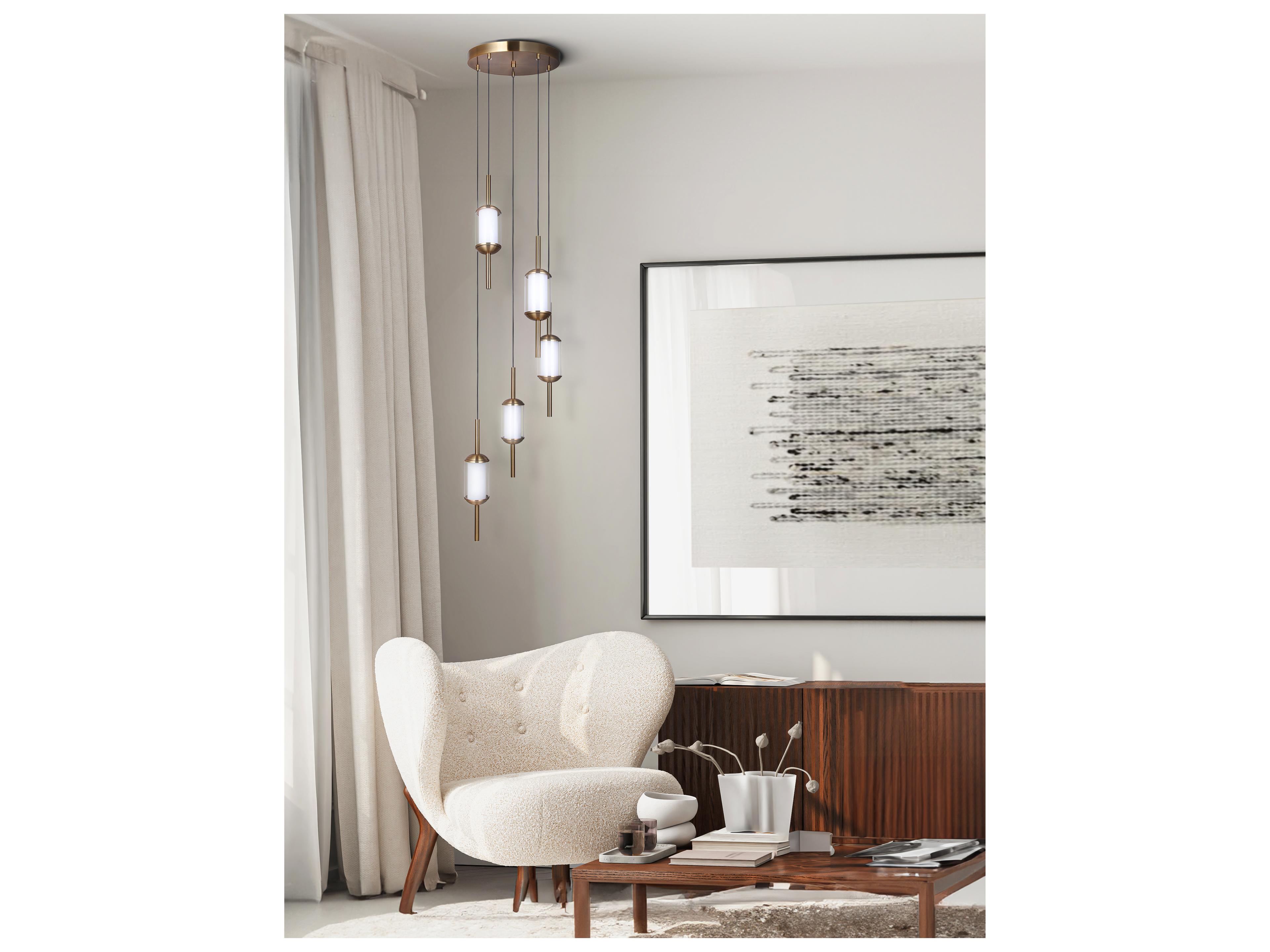 Canarm Lavene 5 -light Gold LED Pendant