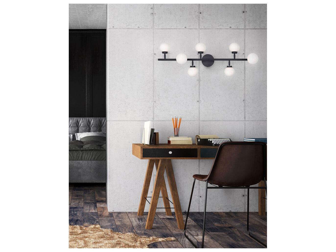 Canarm Poppy 7 -light Black LED Globe Linear Track & Rail Light