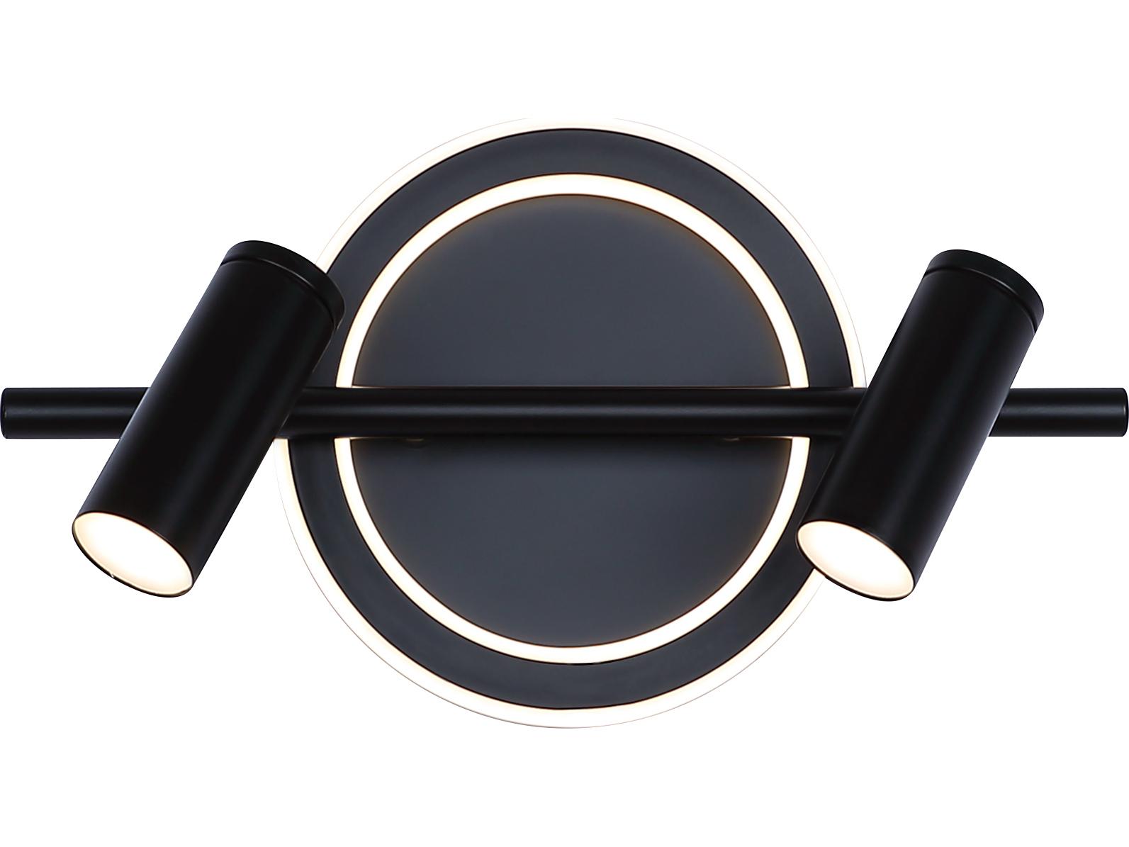 Canarm Denver 2 -light Black LED Cylinder Track & Rail Light