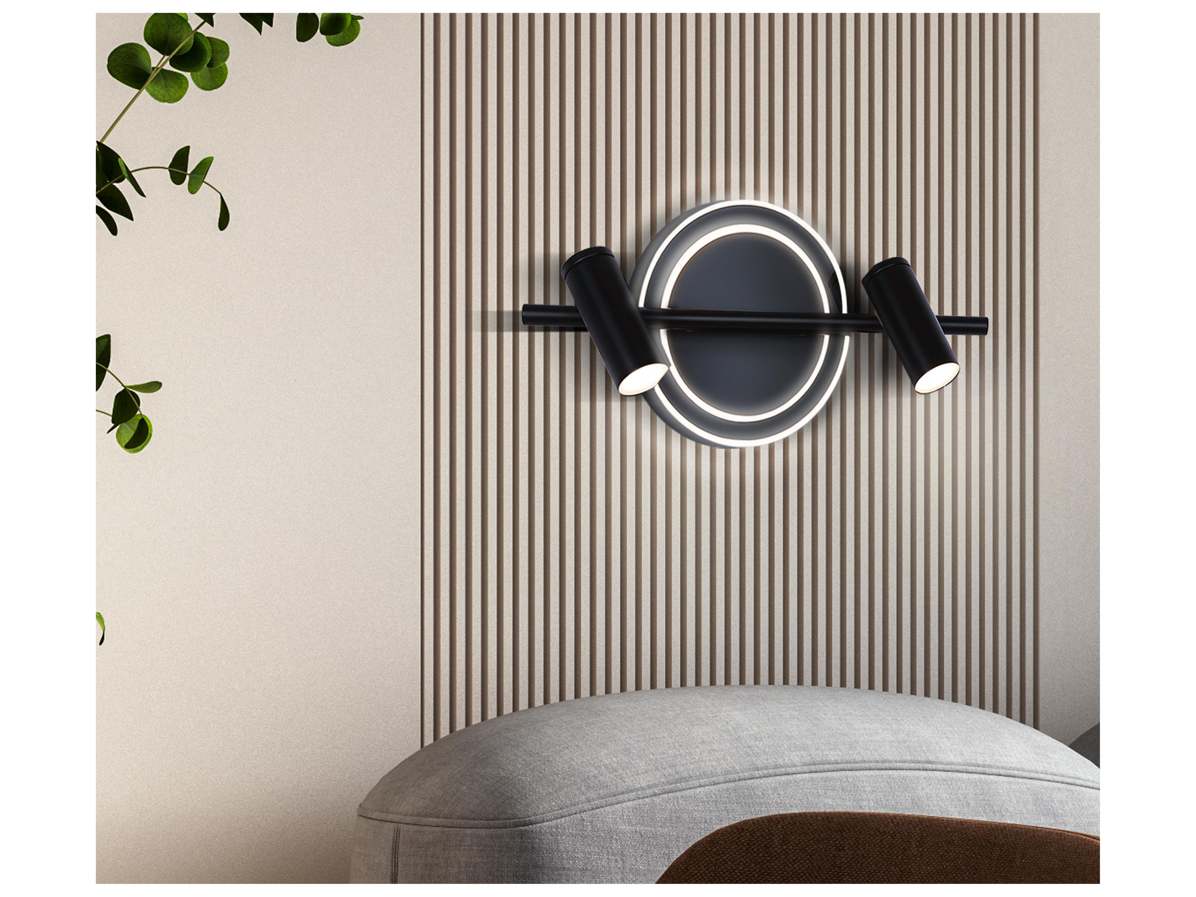 Canarm Denver 2 -light Black LED Cylinder Track & Rail Light