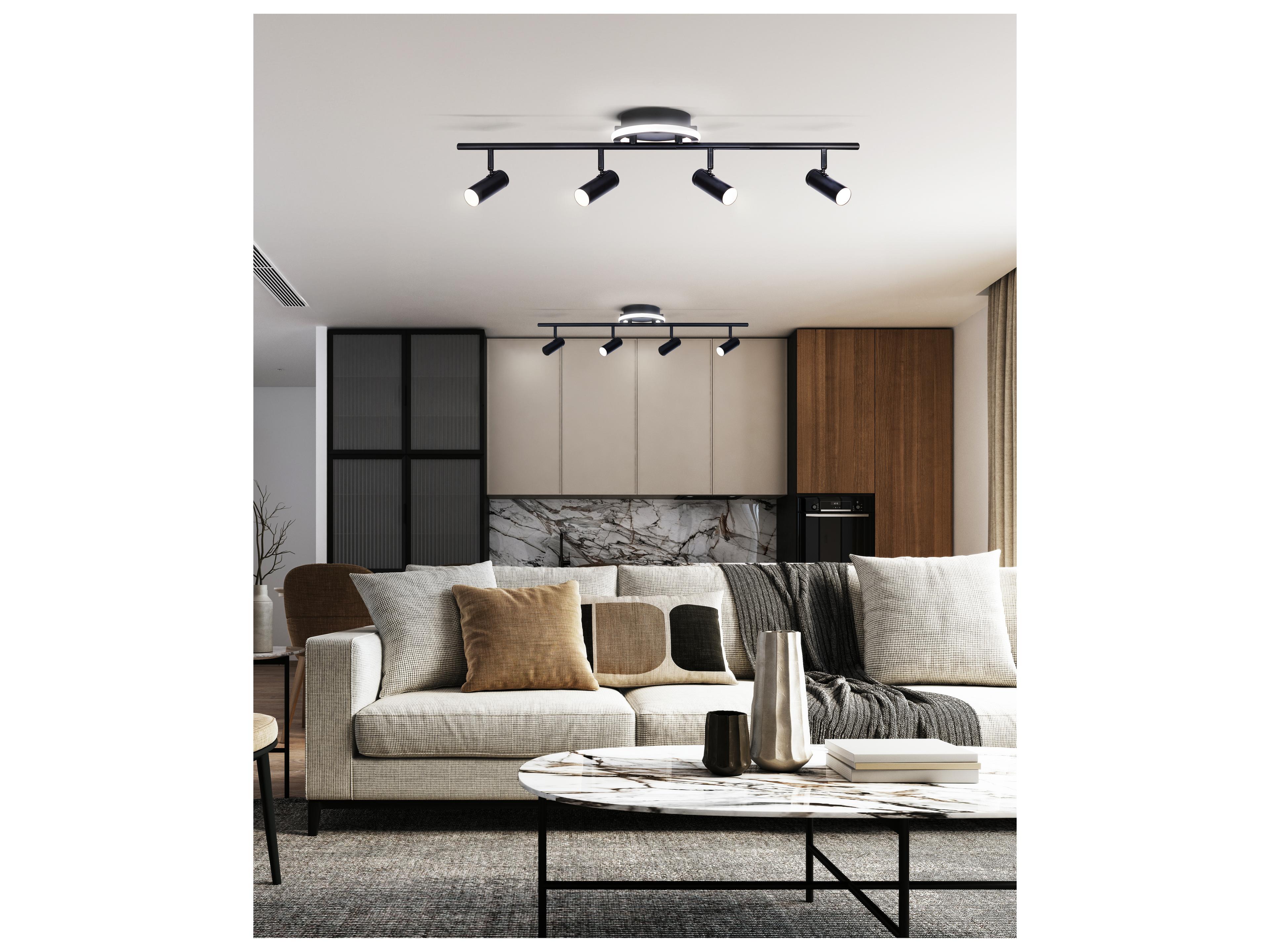 Canarm Denver 4 -light Black LED Cylinder Track & Rail Light