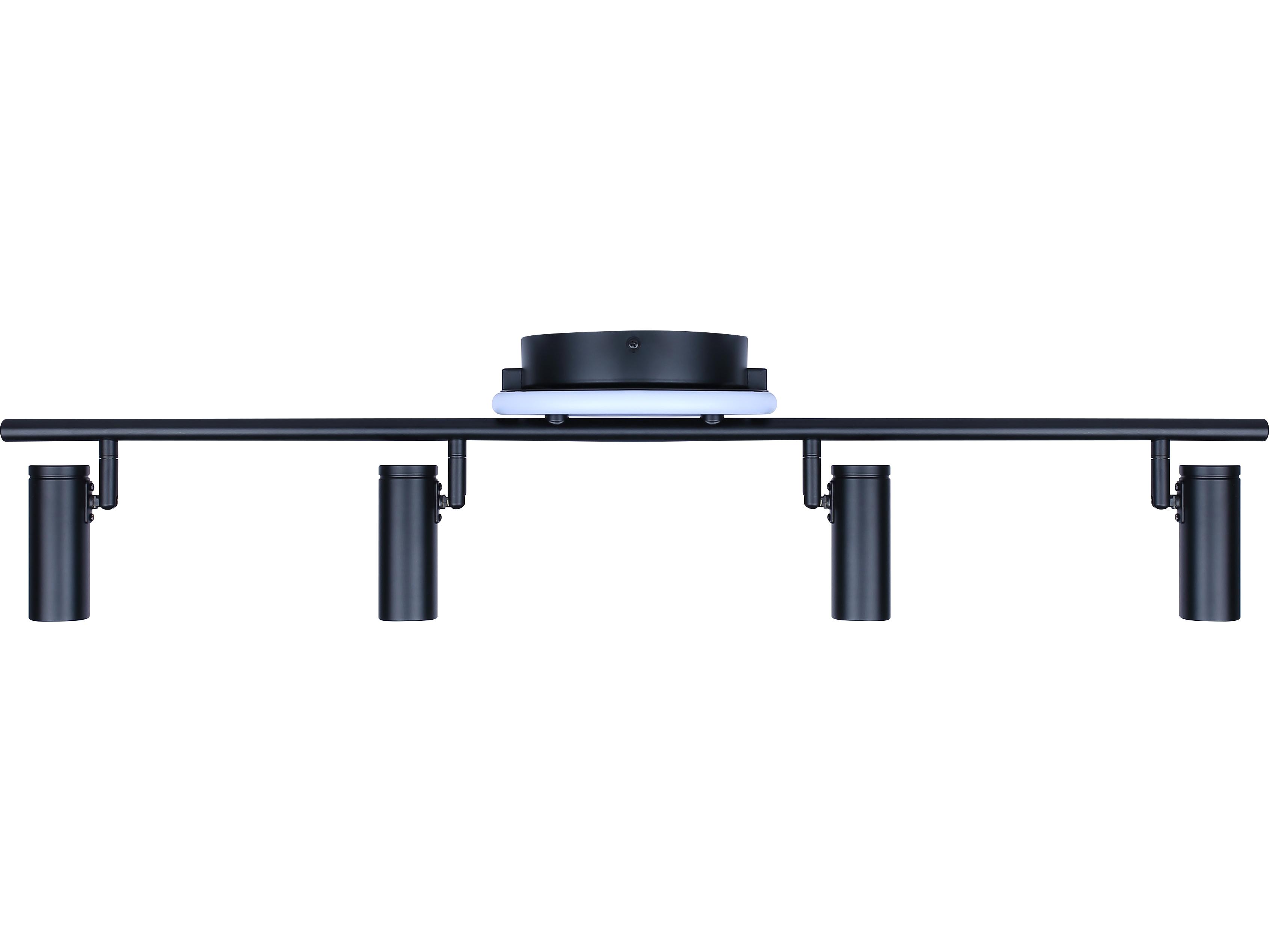 Canarm Denver 4 -light Black LED Cylinder Track & Rail Light