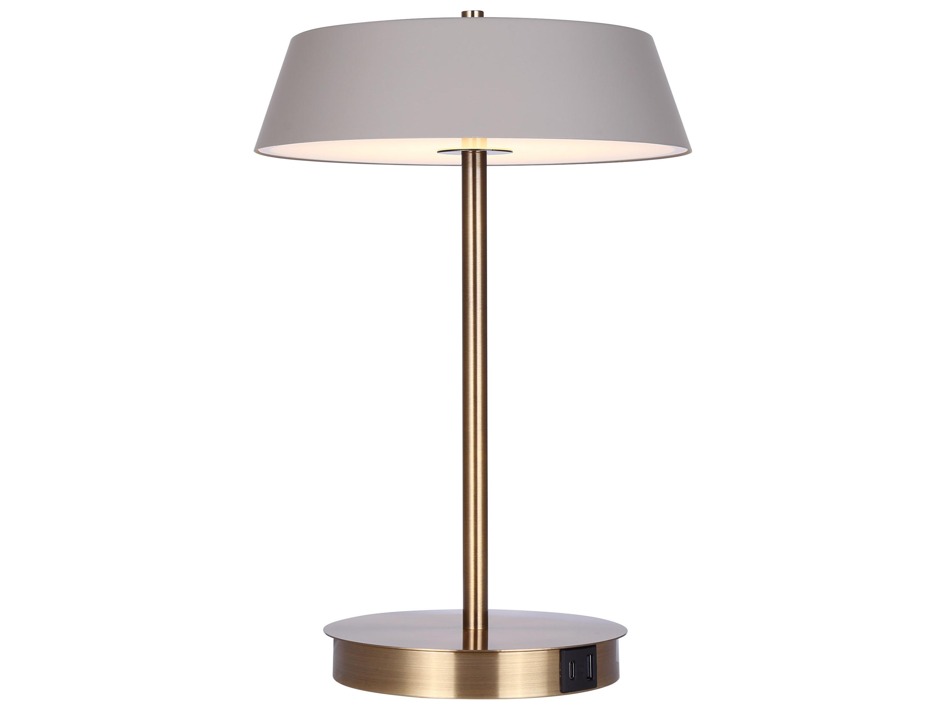 Canarm Jessa Gold LED Table Lamp