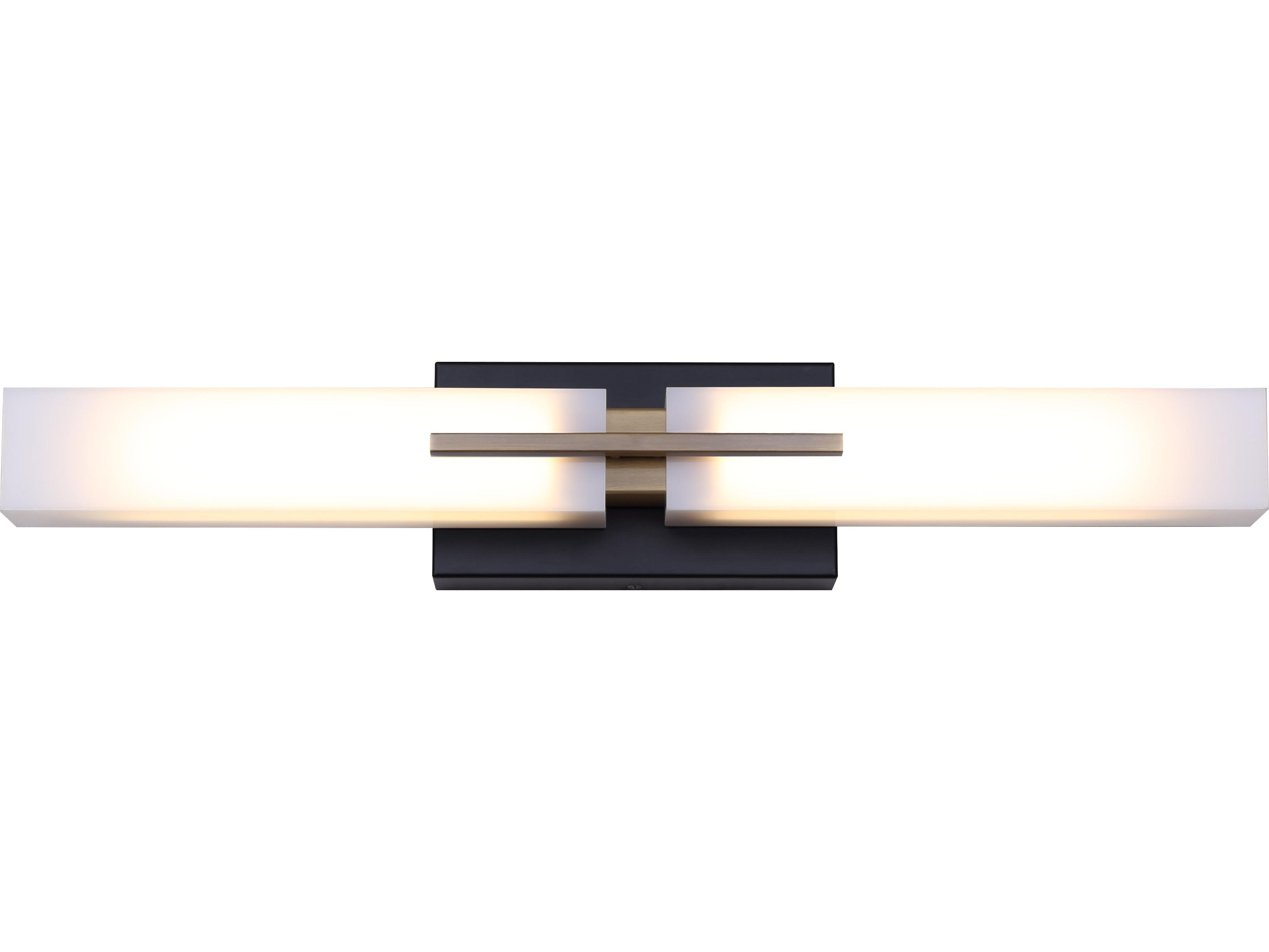 Canarm Hazel 2 -light Black LED Vanity Light