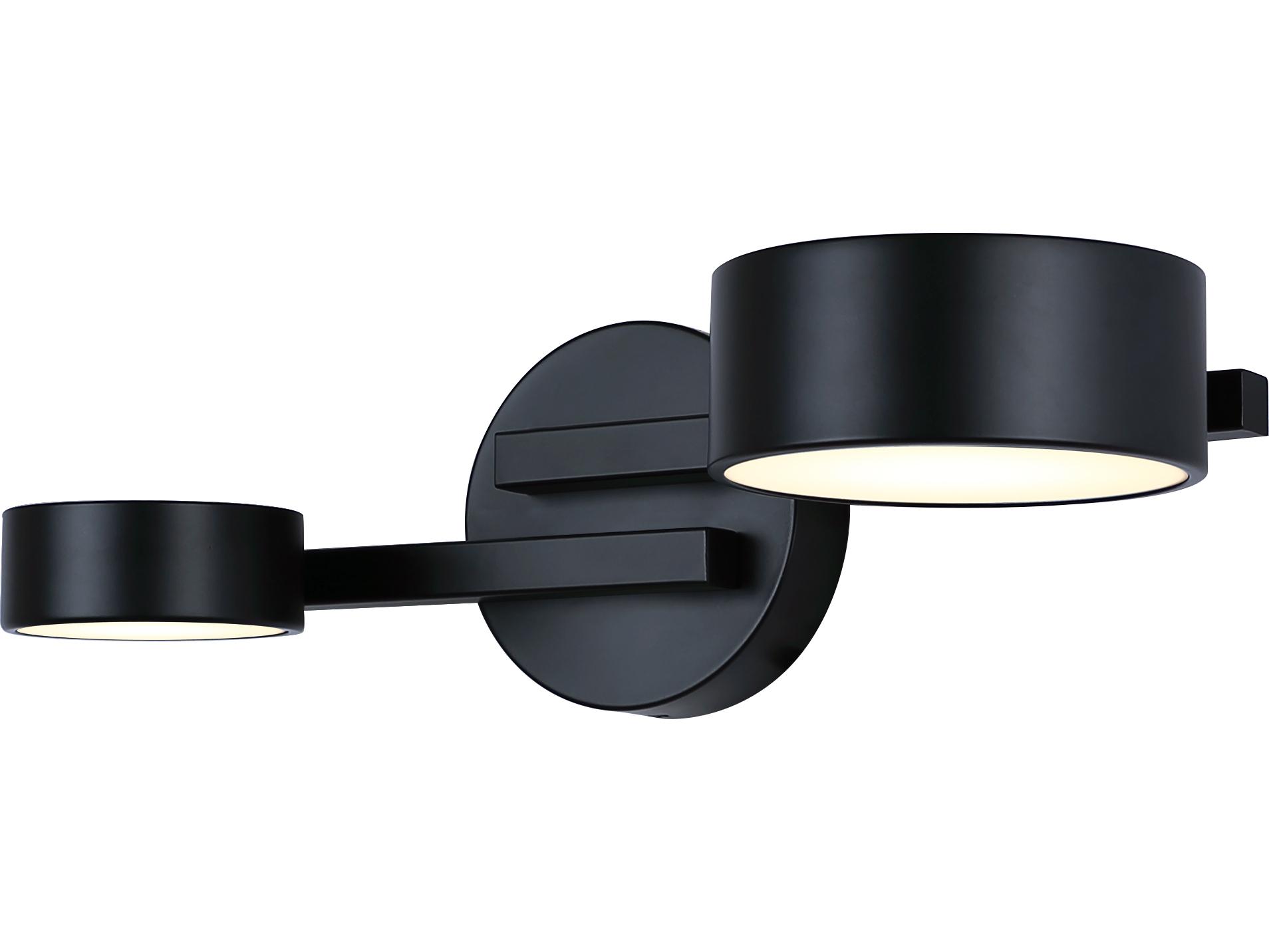 Canarm Montgomery 2 -light Black LED Wall Sconce