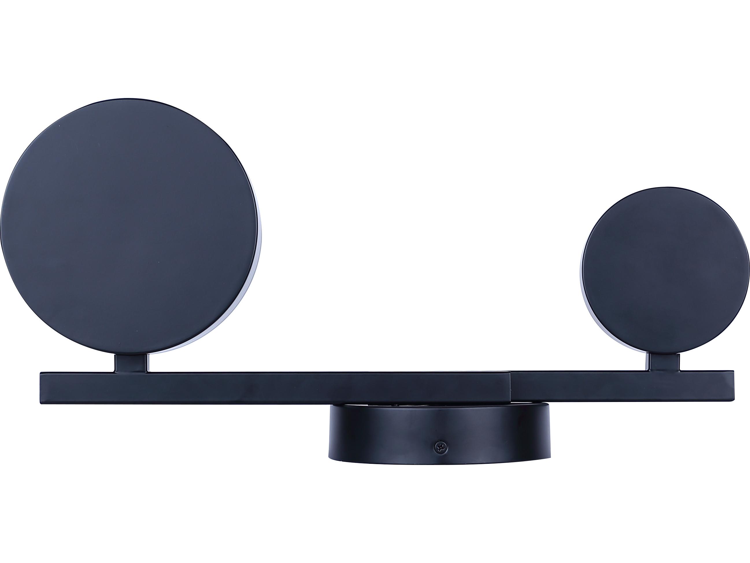 Canarm Montgomery 2 -light Black LED Wall Sconce