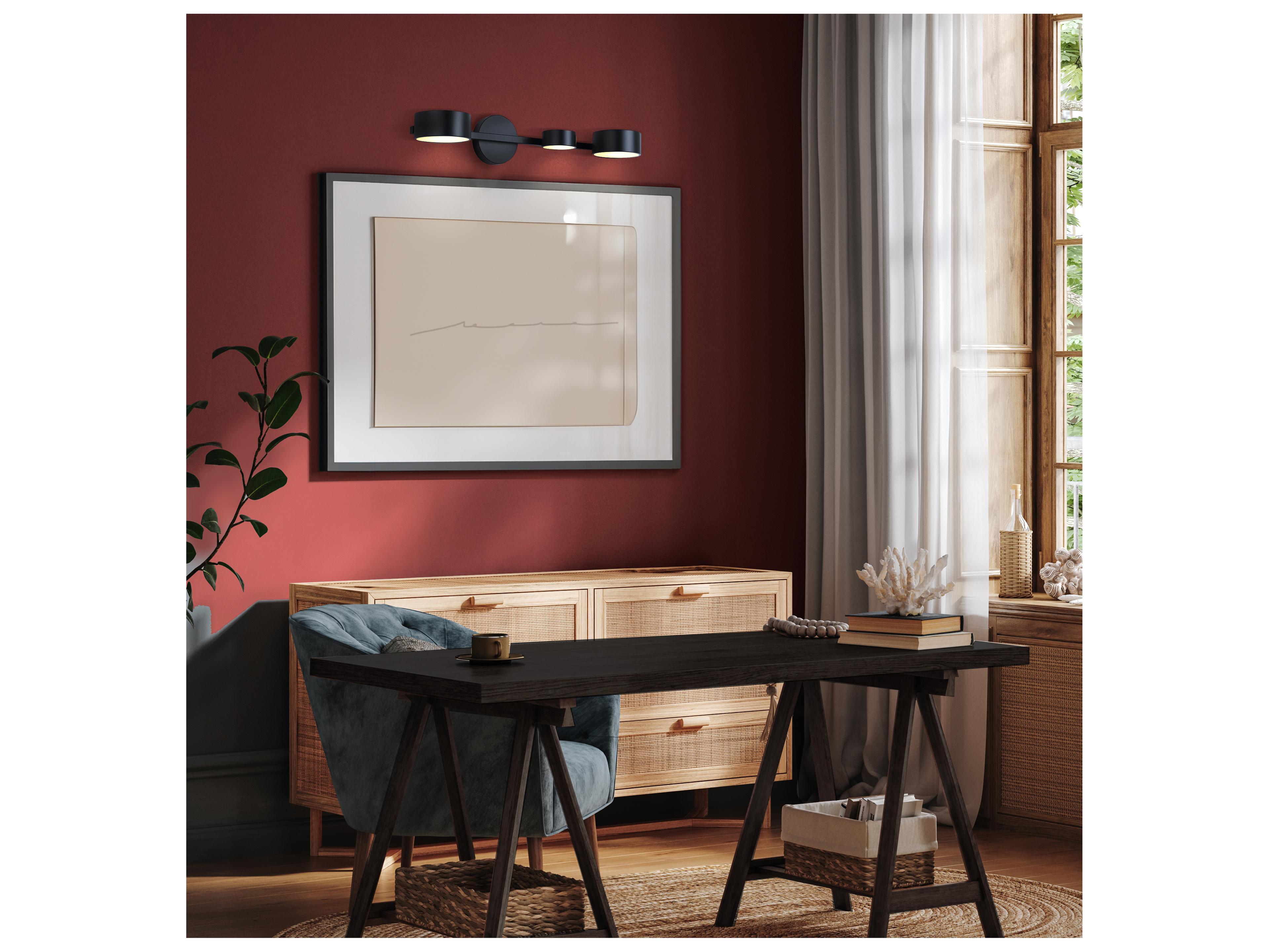 Canarm Montgomery 3 -light Black LED Wall Sconce