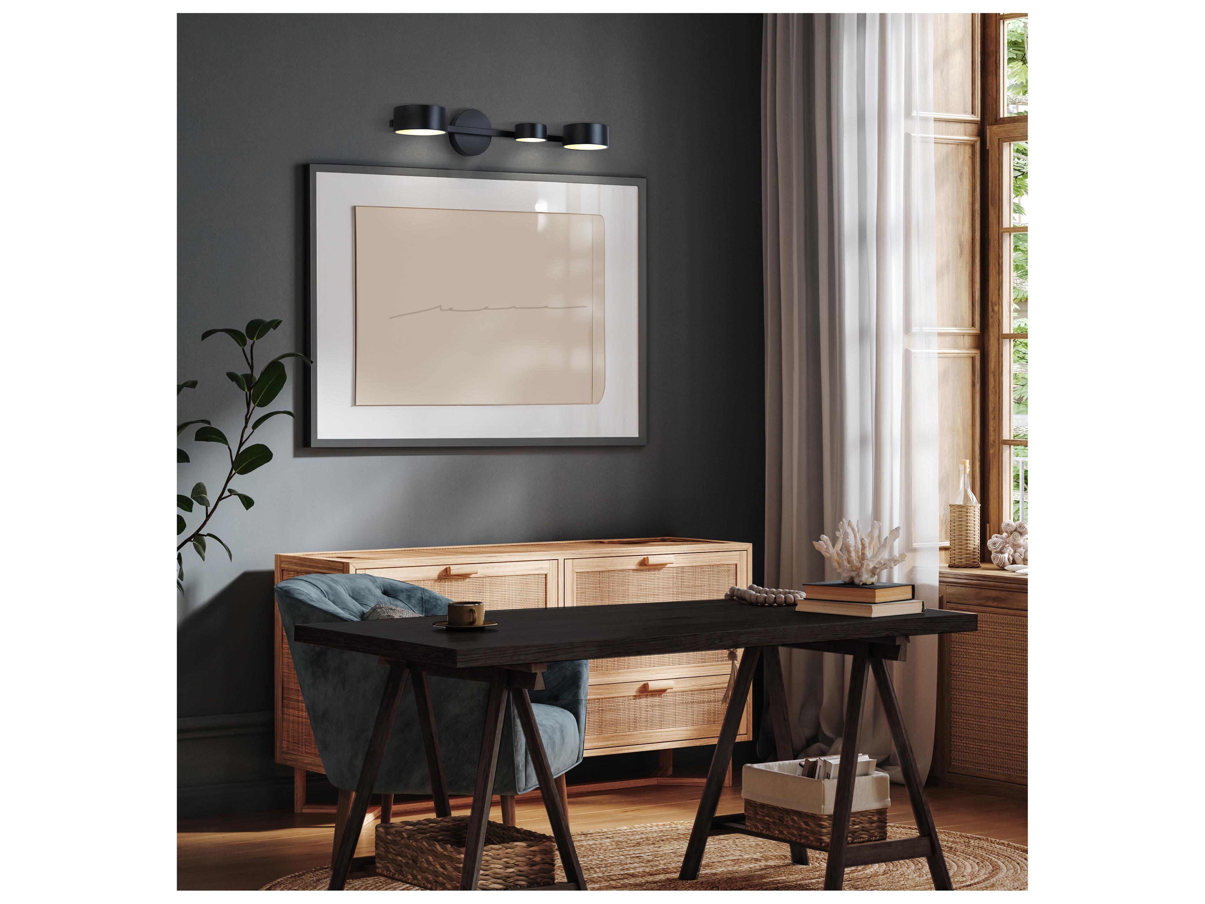 Canarm Montgomery 3 -light Black LED Wall Sconce