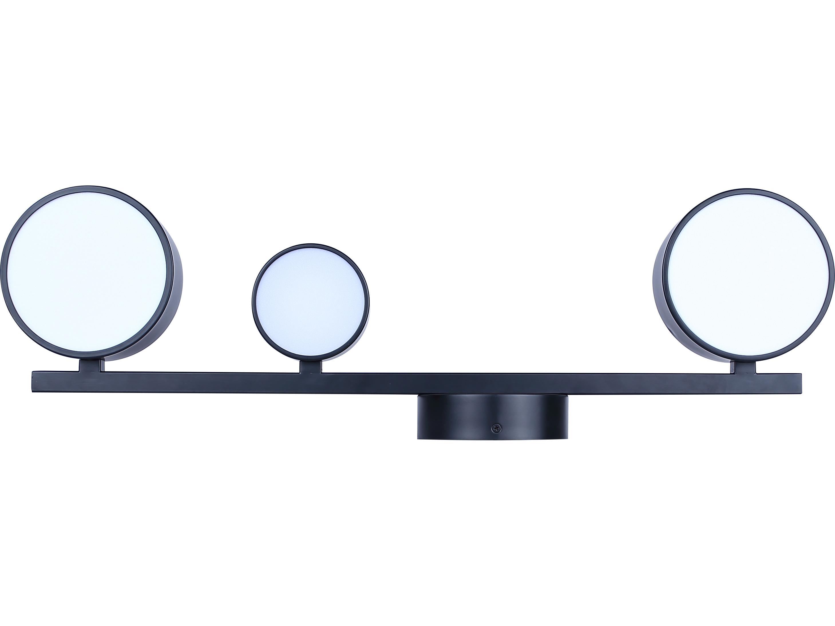 Canarm Montgomery 3 -light Black LED Wall Sconce