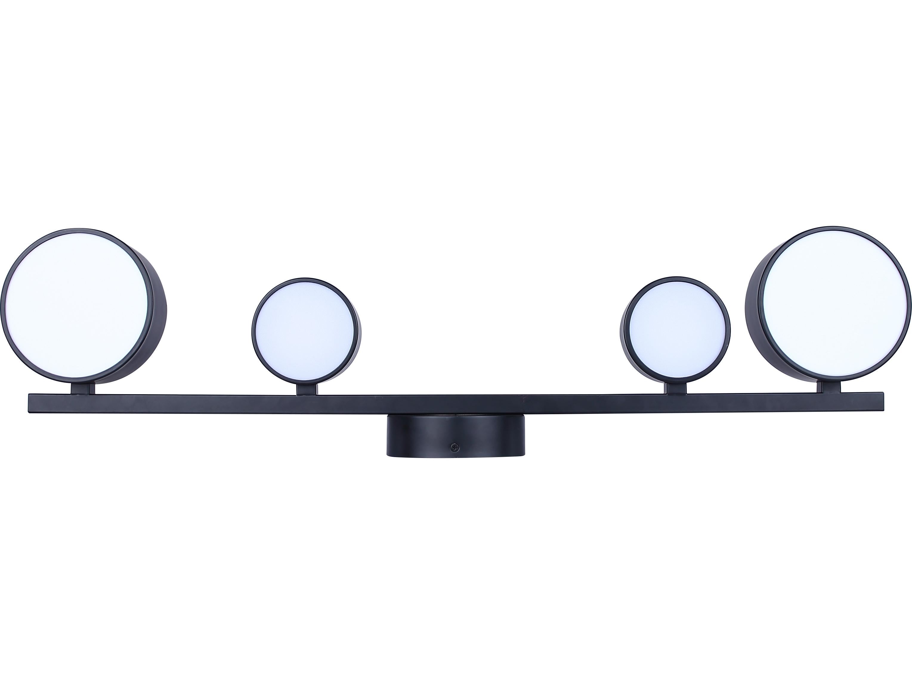Canarm Montgomery 4 -light Black LED Wall Sconce