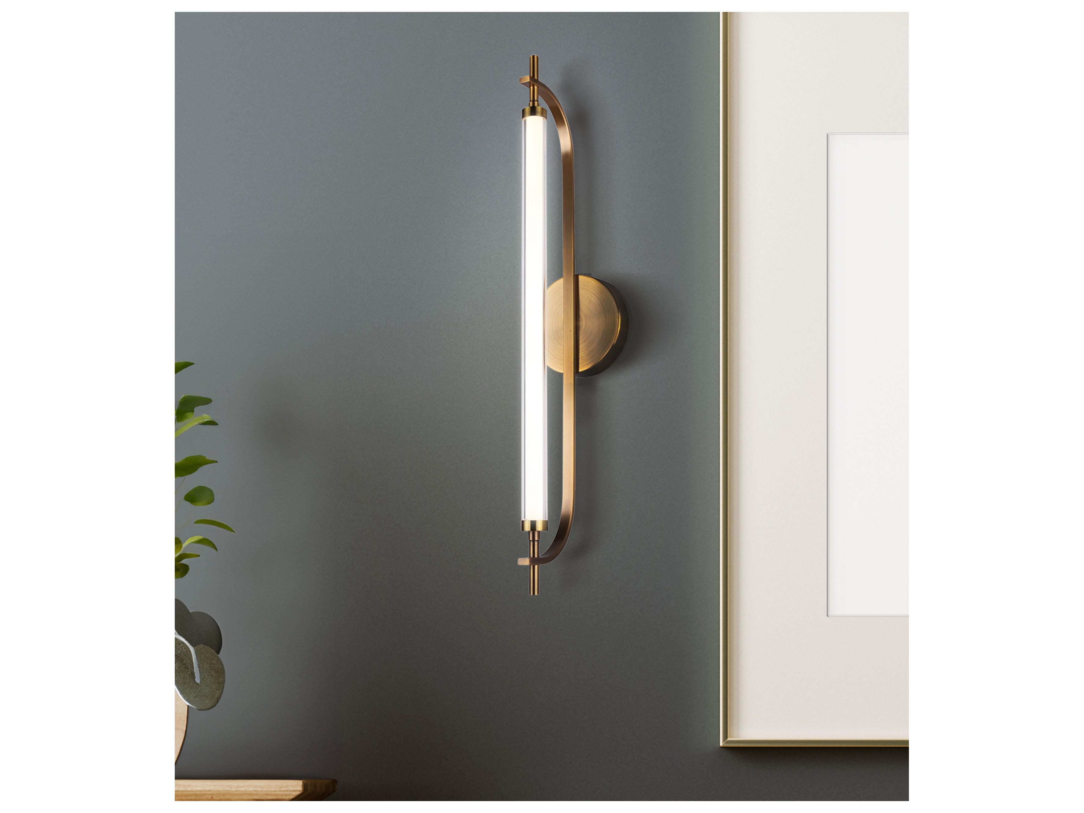 Canarm Keaton 1 -light Gold LED Wall Sconce